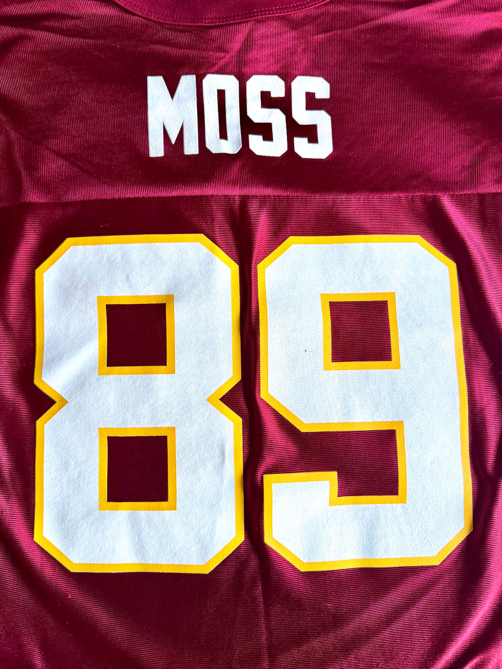 Washington Redskins Reebok Santana Moss NFL Jersey Style Shirt (M)