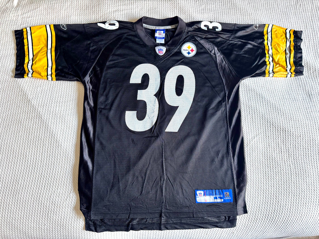 Pittsburgh Steelers Willie Parker #39 NFL Team Apparel Men's (L) Black Jersey