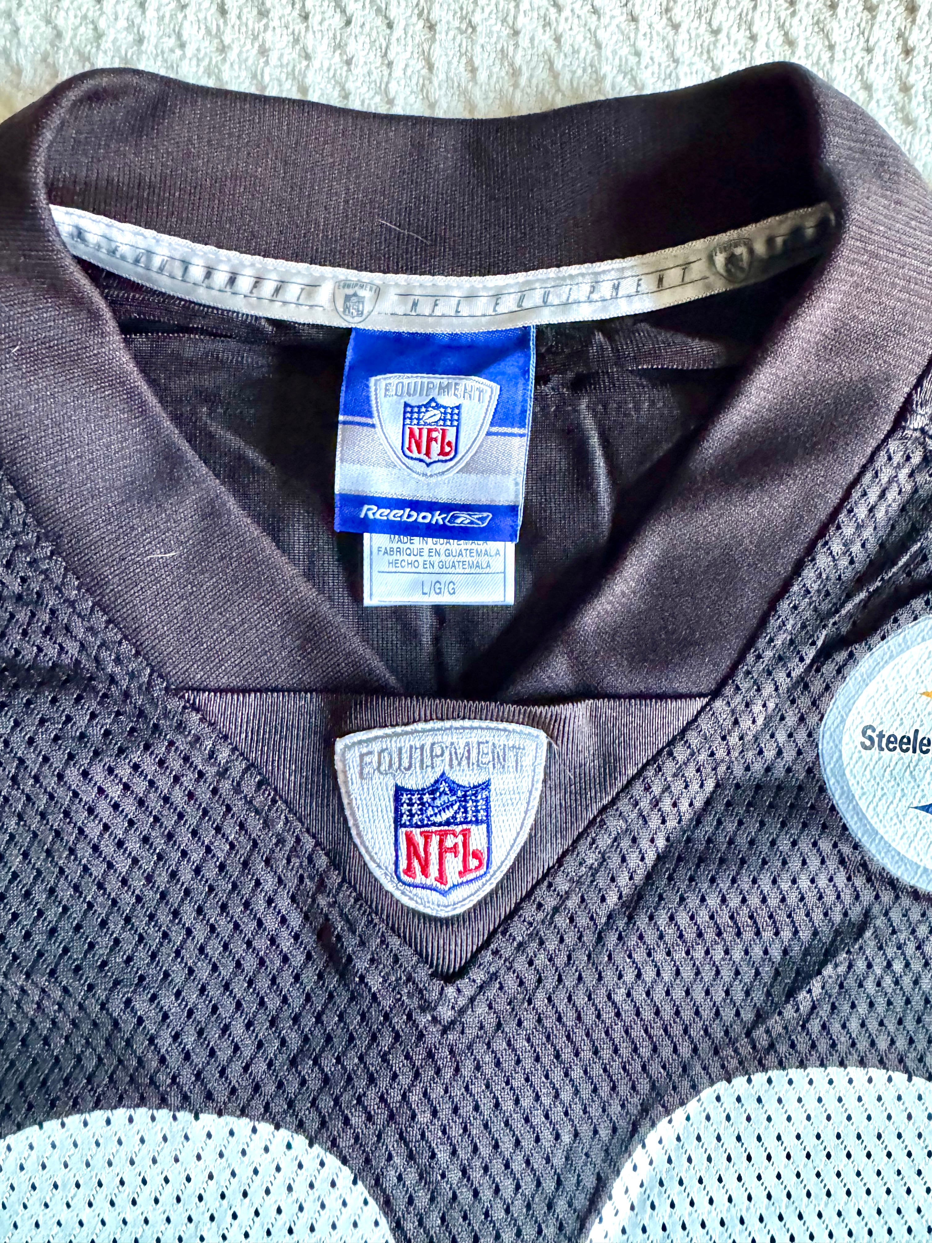 Pittsburgh Steelers Willie Parker #39 NFL Team Apparel Men's (L) Black Jersey