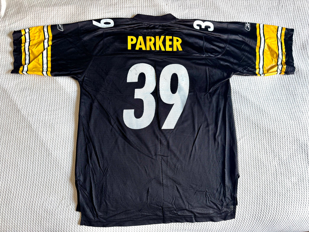 Pittsburgh Steelers Willie Parker #39 NFL Team Apparel Men's (L) Black Jersey