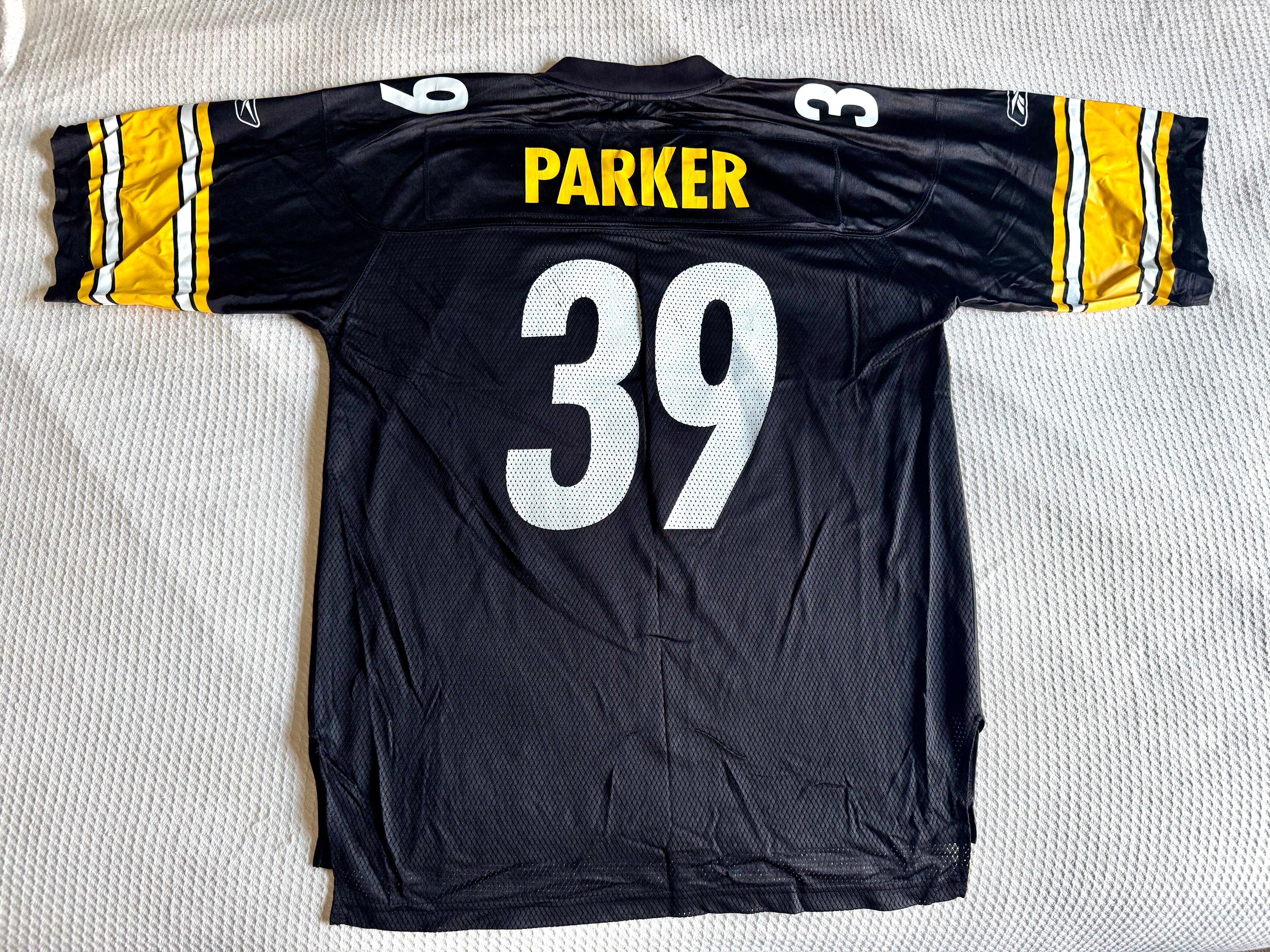 Pittsburgh Steelers Willie Parker #39 NFL Team Apparel Men's (L) Black Jersey