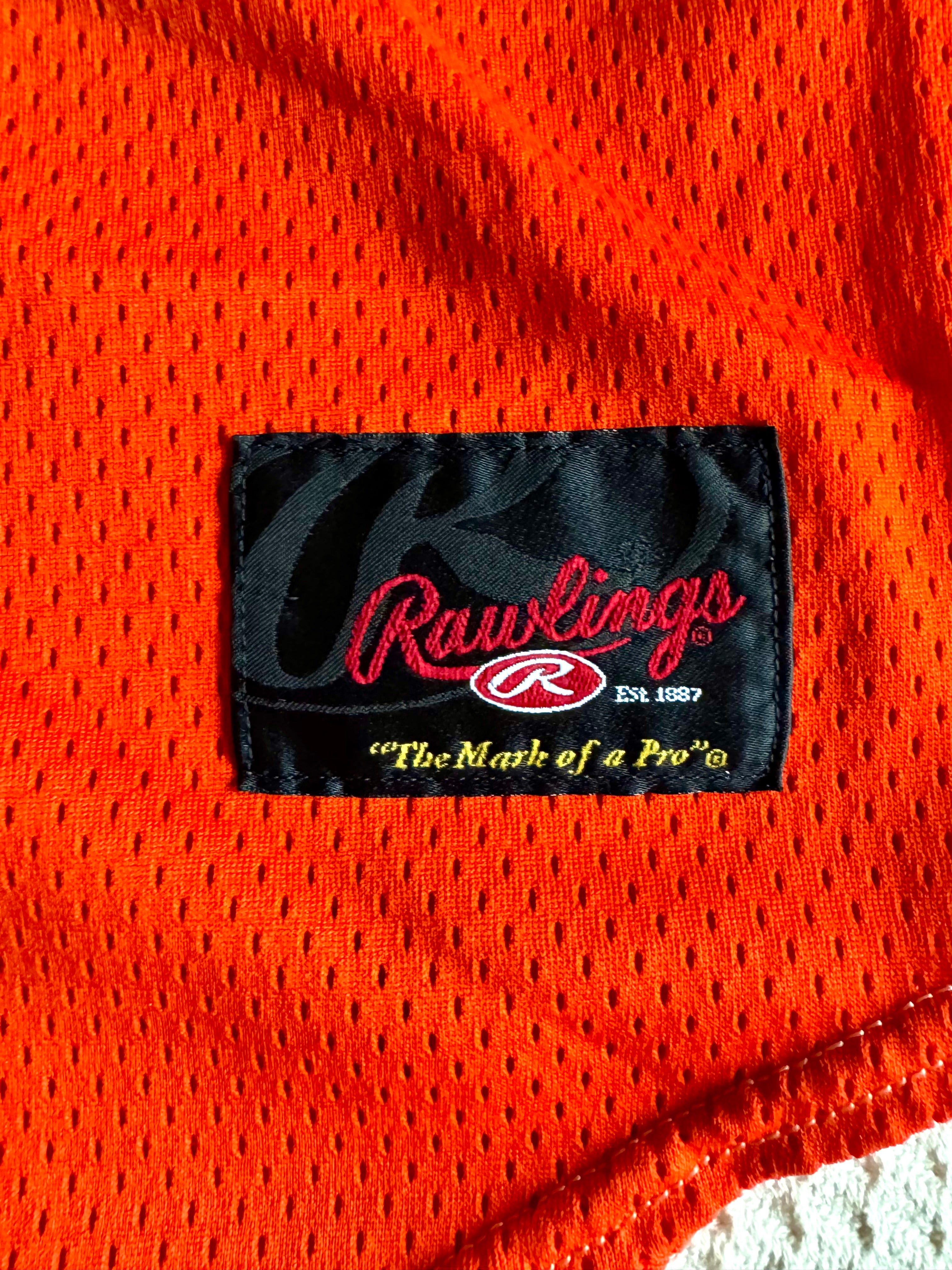 UVA Cavaliers Rawlings No.6 Baseball Jersey | Orange Virginian Cavaliers Jersey Size 42