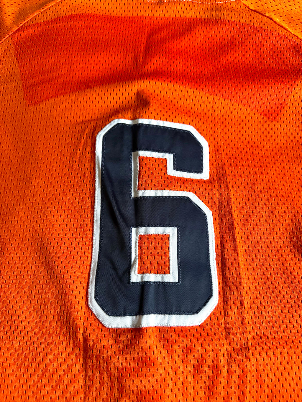 UVA Cavaliers Rawlings No.6 Baseball Jersey | Orange Virginian Cavaliers Jersey Size 42
