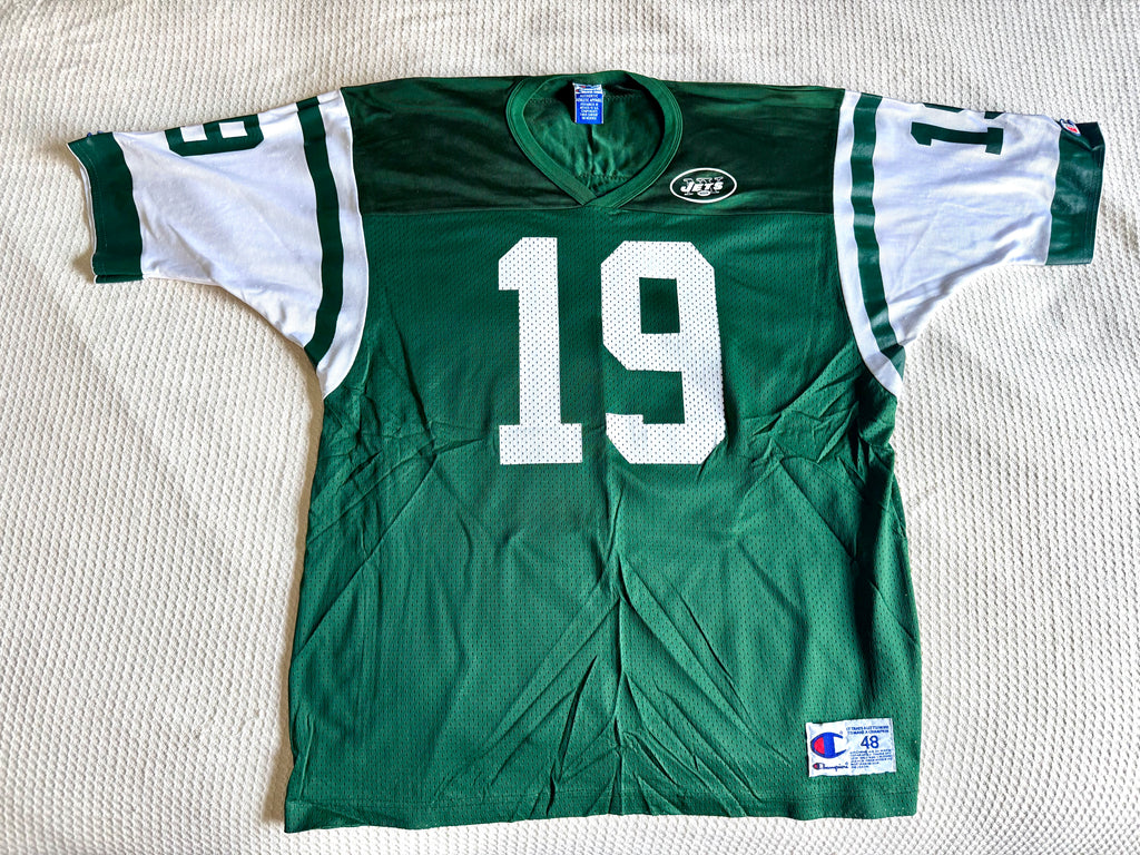 Champion Keyshawn Johnson No. 19 New York Jets (Size LG) Football Jersey