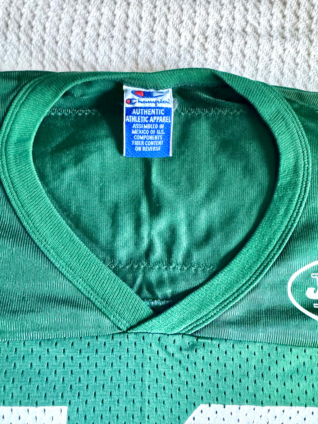 Champion Keyshawn Johnson No. 19 New York Jets (Size LG) Football Jersey