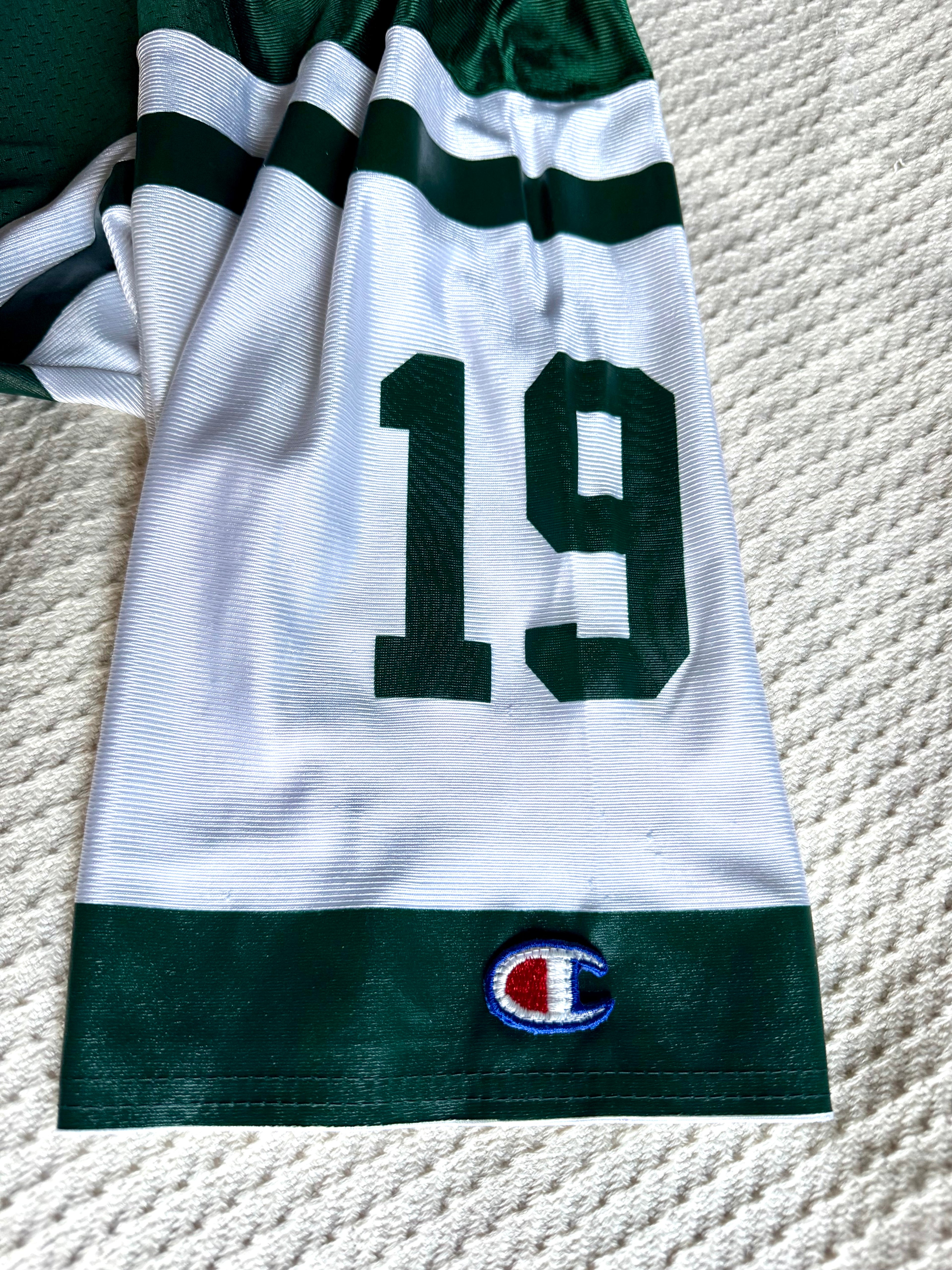 Champion Keyshawn Johnson No. 19 New York Jets (Size LG) Football Jersey