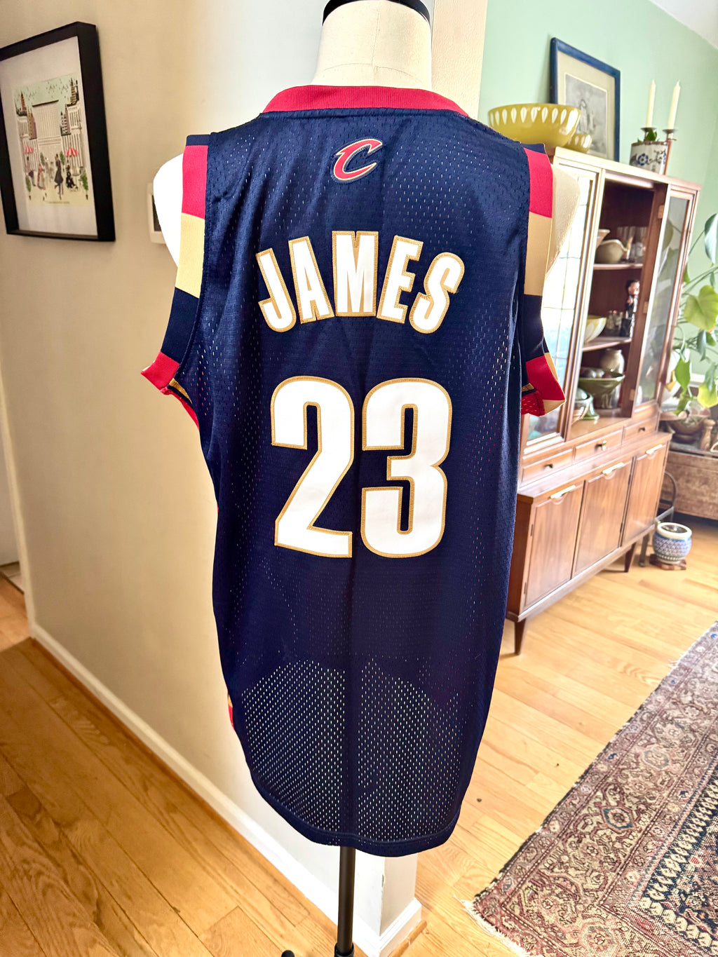ADIDAS LeBron James Stitched Cleveland Cavaliers NBA Jersey L Rare Style