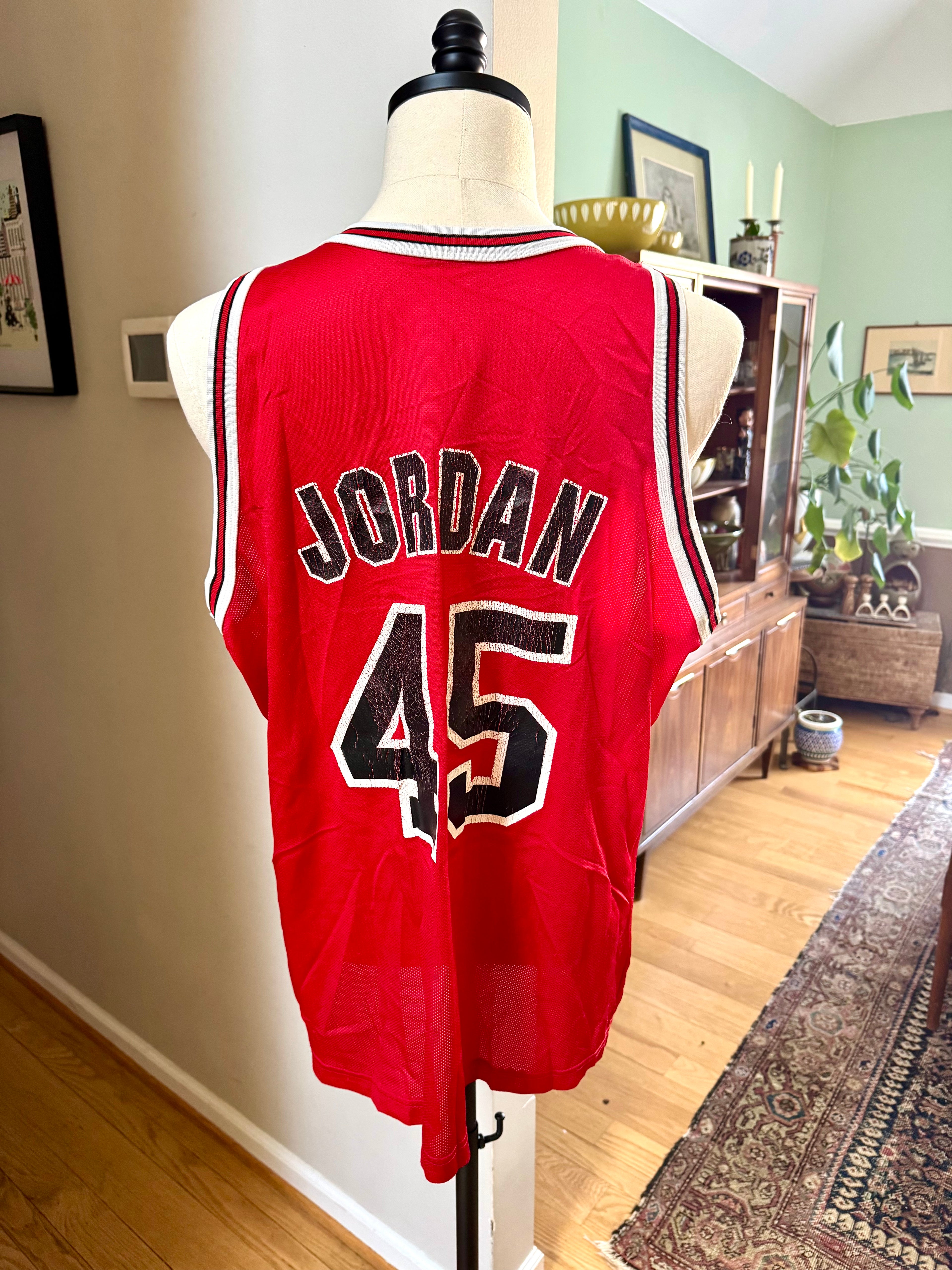 Vtg Michael Jordan #45 Chicago Bulls Champion Jersey Sz. 48