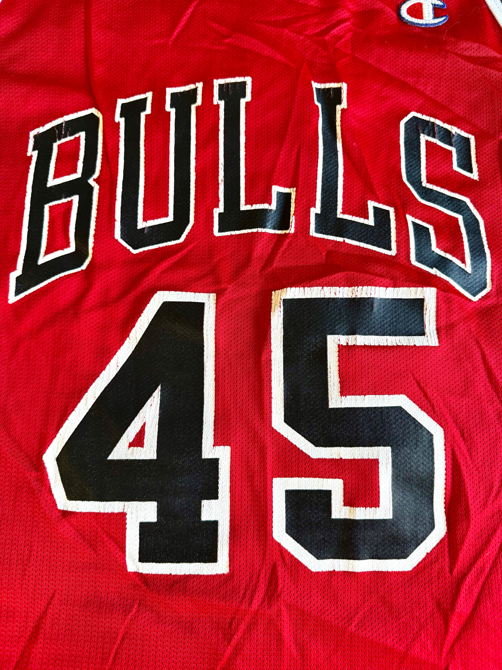 Vtg Michael Jordan #45 Chicago Bulls Champion Jersey Sz. 48