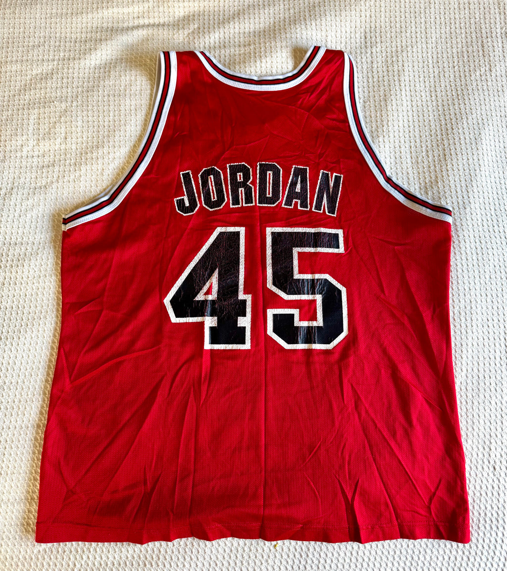 Vtg Michael Jordan #45 Chicago Bulls Champion Jersey Sz. 48