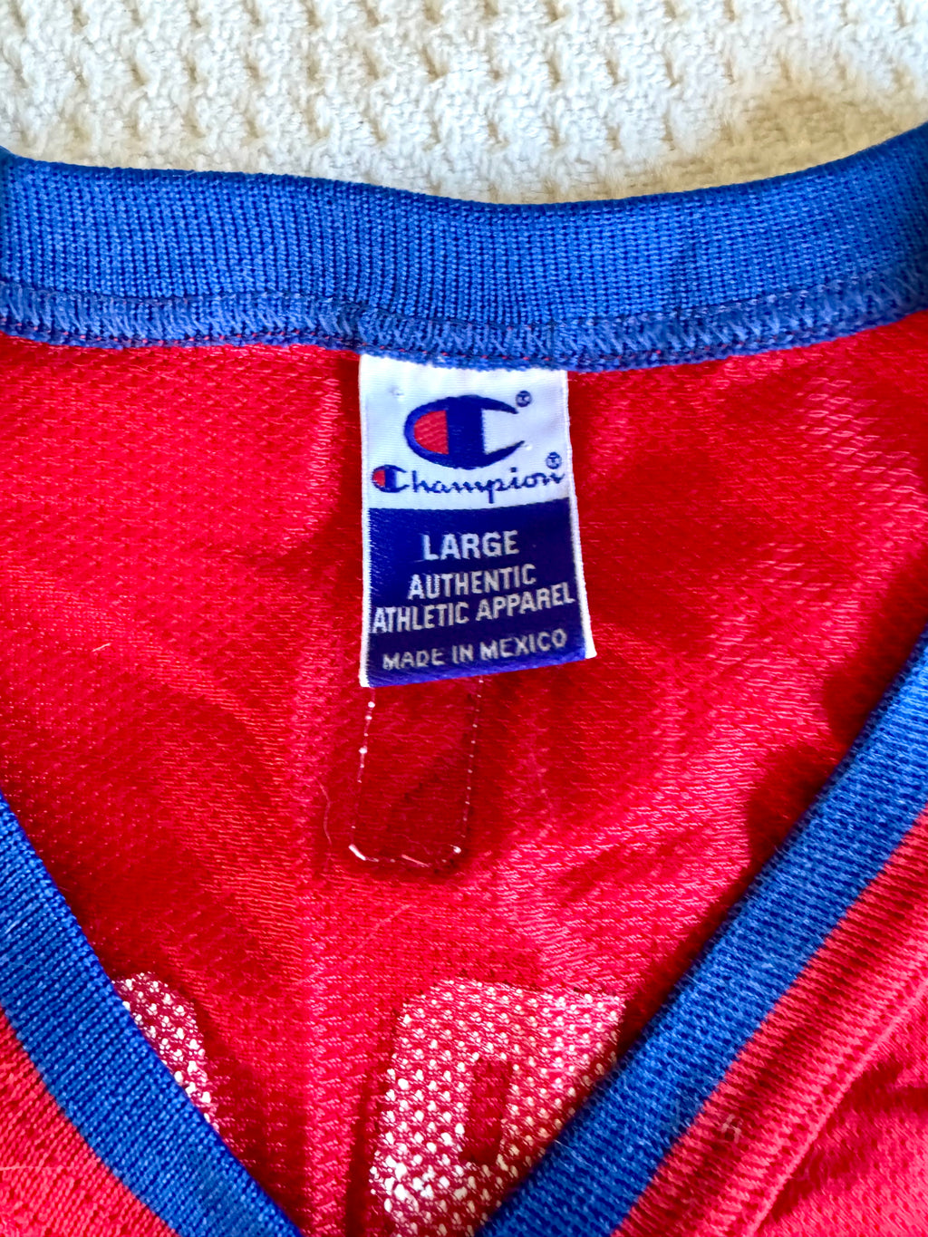 Vtg 1990s Philadelphia 76ers Allen Iverson Champion Basketball Jersey 44 Large