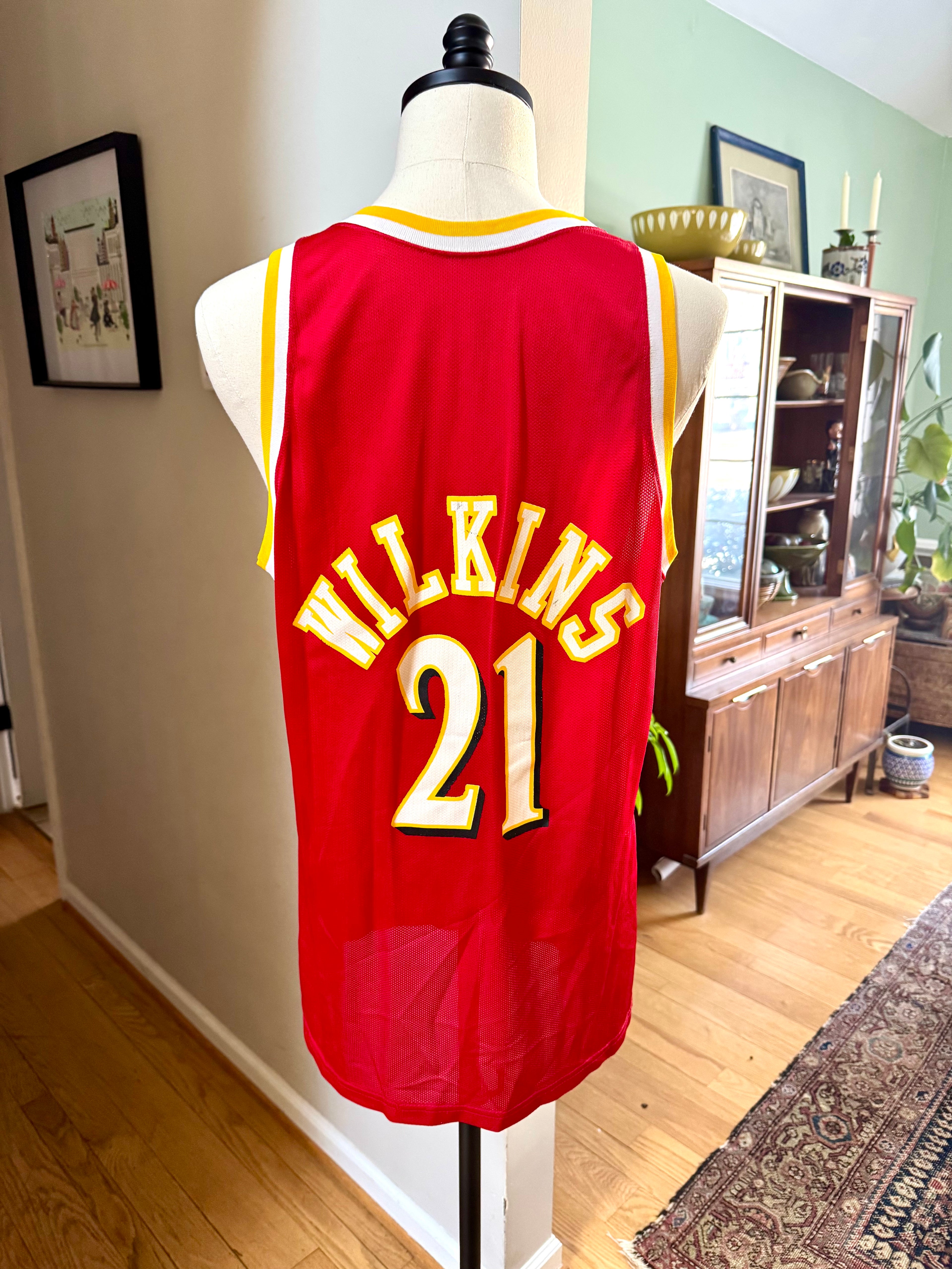 Vtg Champion Atlanta Hawks Dominique Wilkins Jersey | Champion 48 Wilkins Jersey