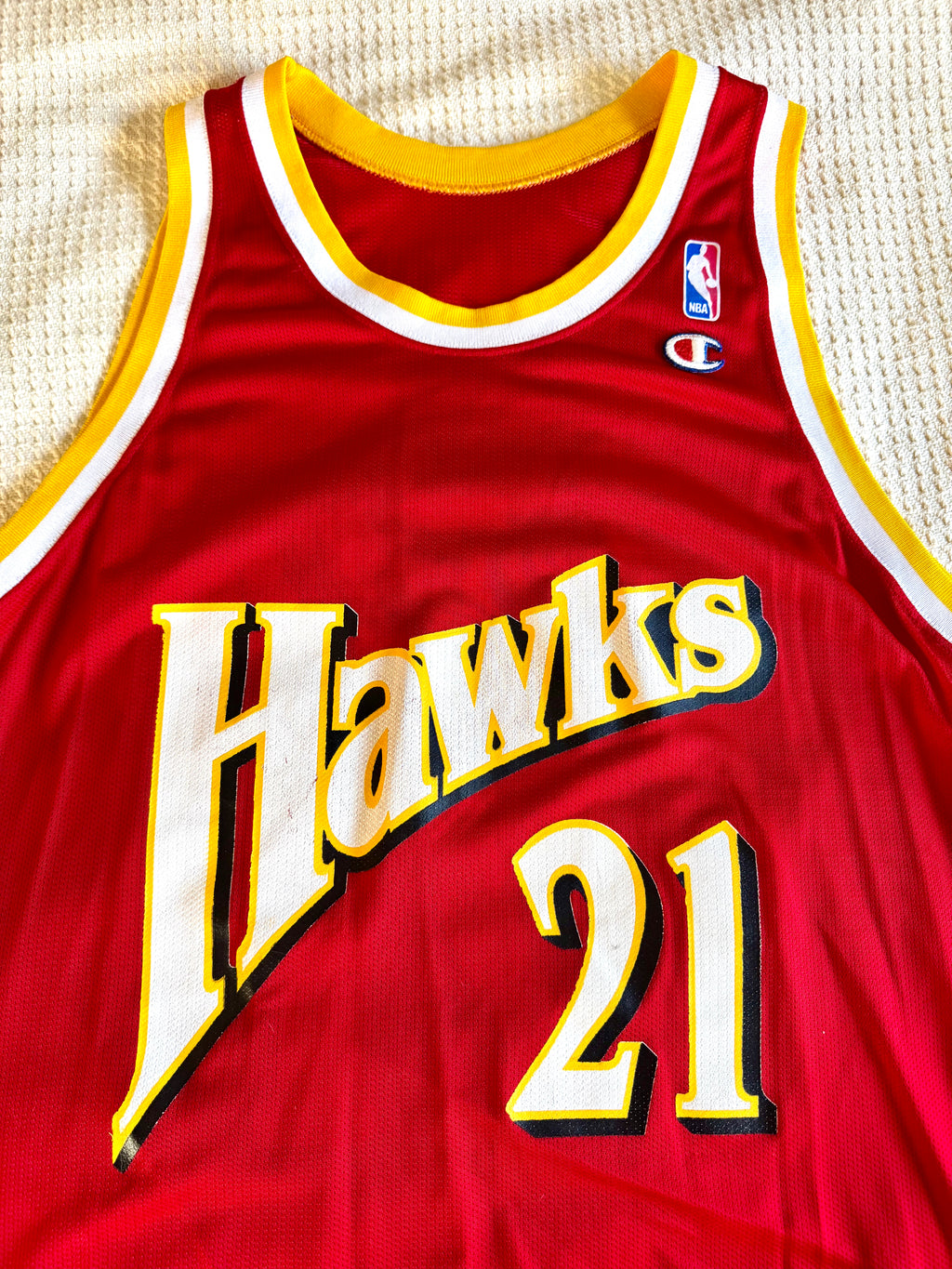 Vtg Champion Atlanta Hawks Dominique Wilkins Jersey | Champion 48 Wilkins Jersey
