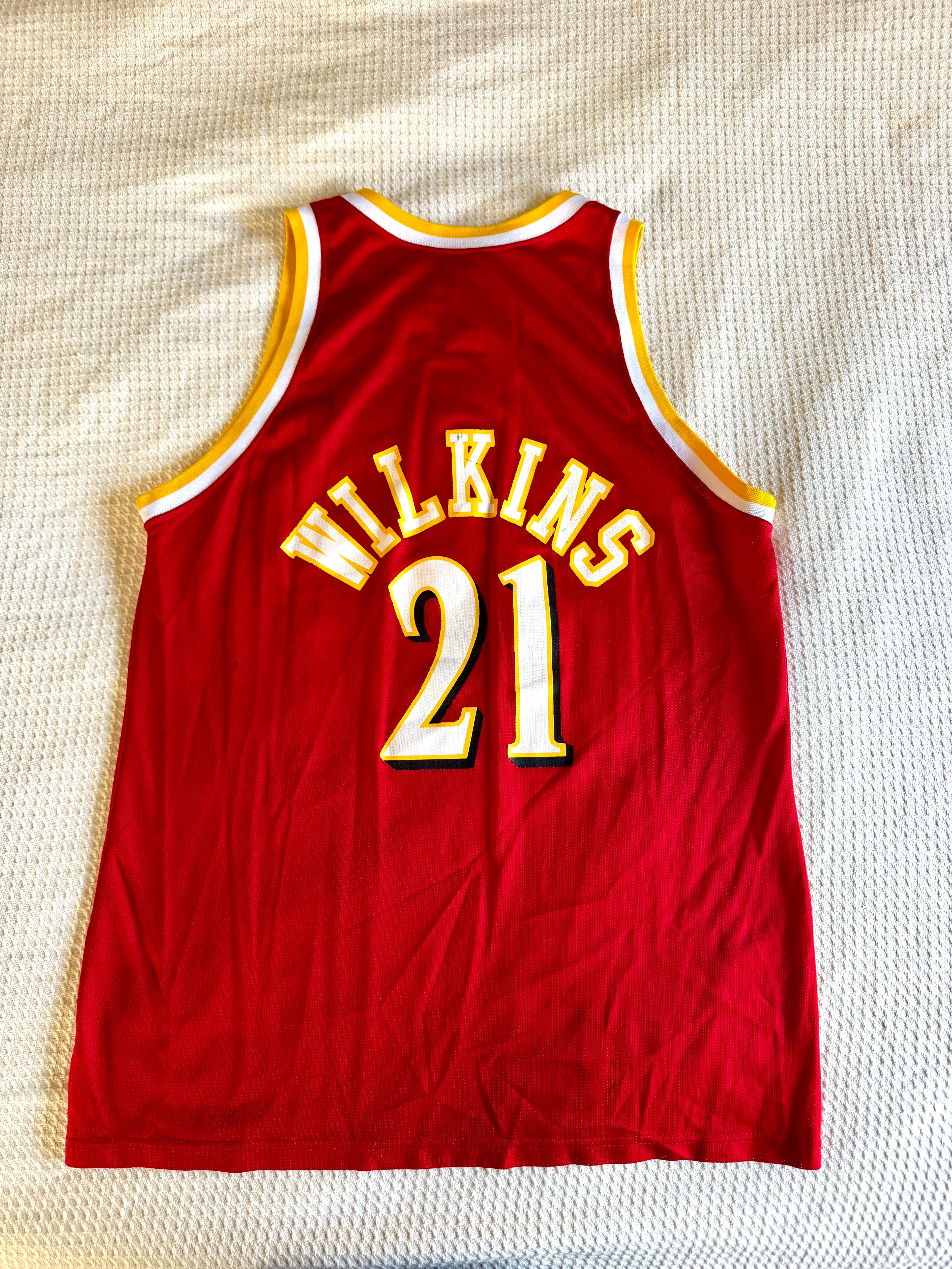 Vtg Champion Atlanta Hawks Dominique Wilkins Jersey | Champion 48 Wilkins Jersey