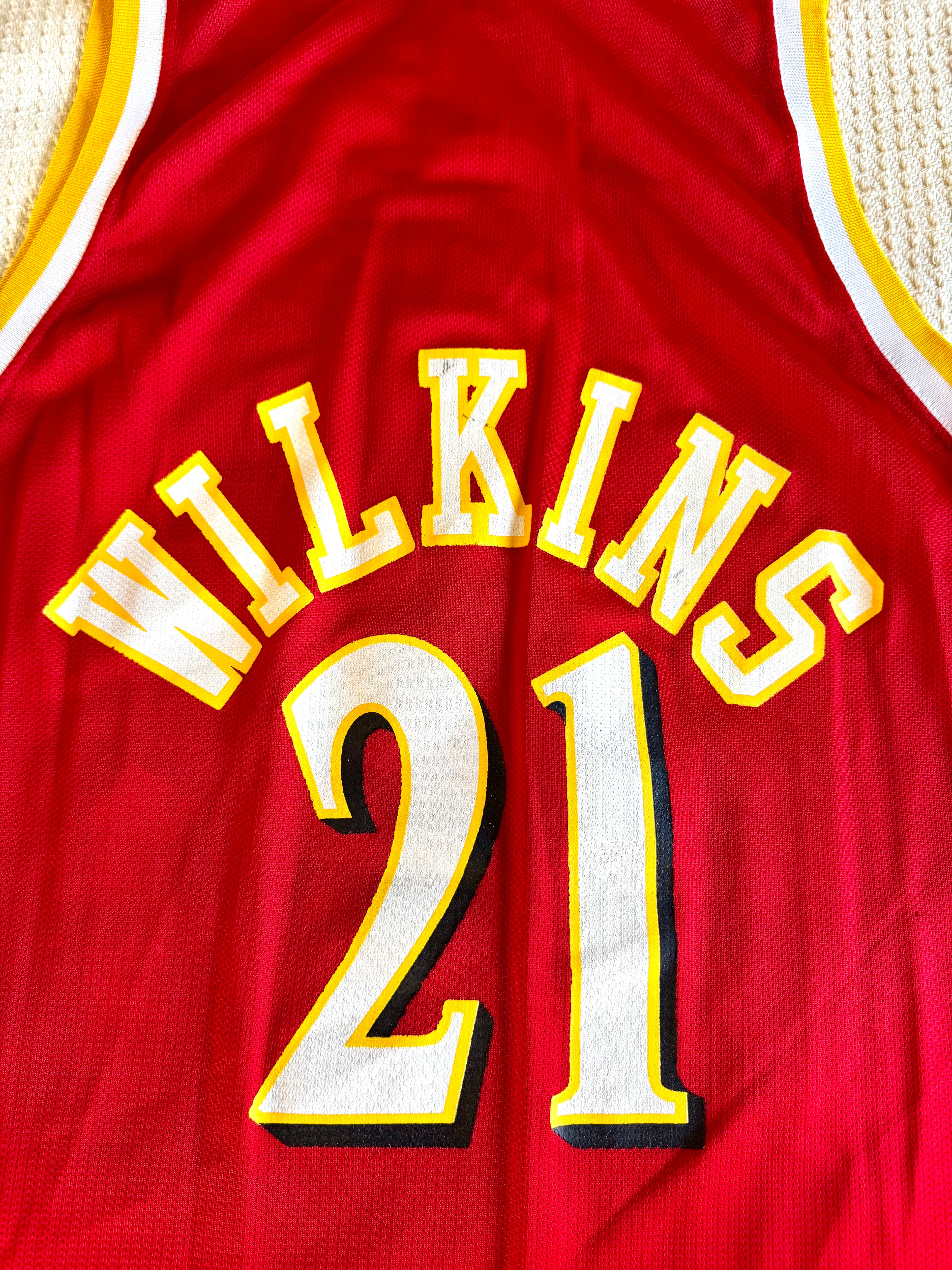 Vtg Champion Atlanta Hawks Dominique Wilkins Jersey | Champion 48 Wilkins Jersey