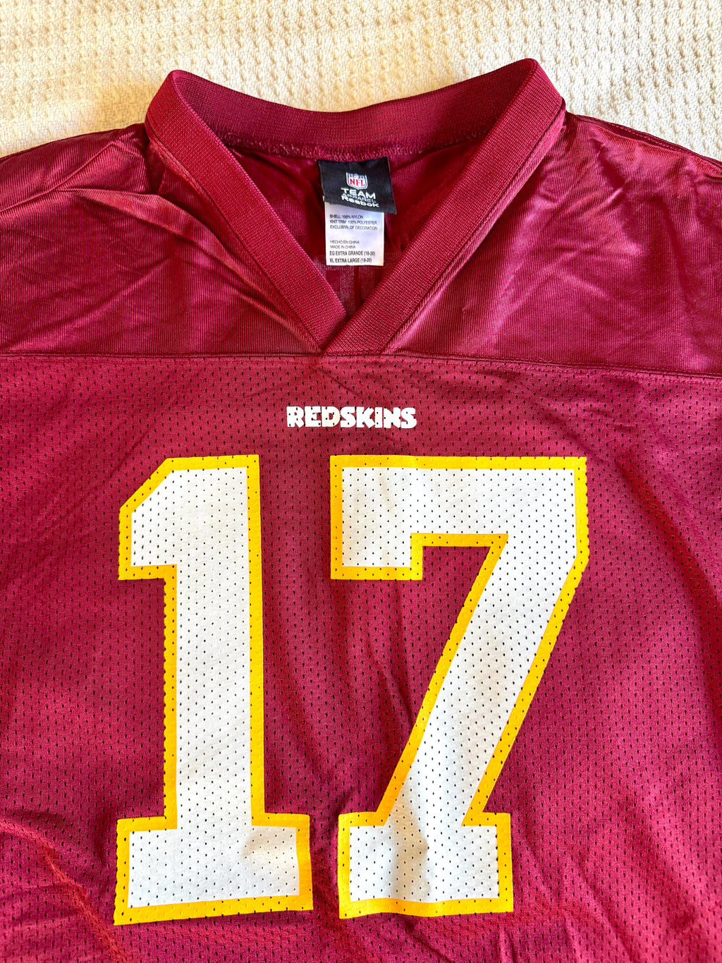 Reebok Washington Redskins Jason Campbell Jersey Style Shirt | XL Redskins Campbell Jersey