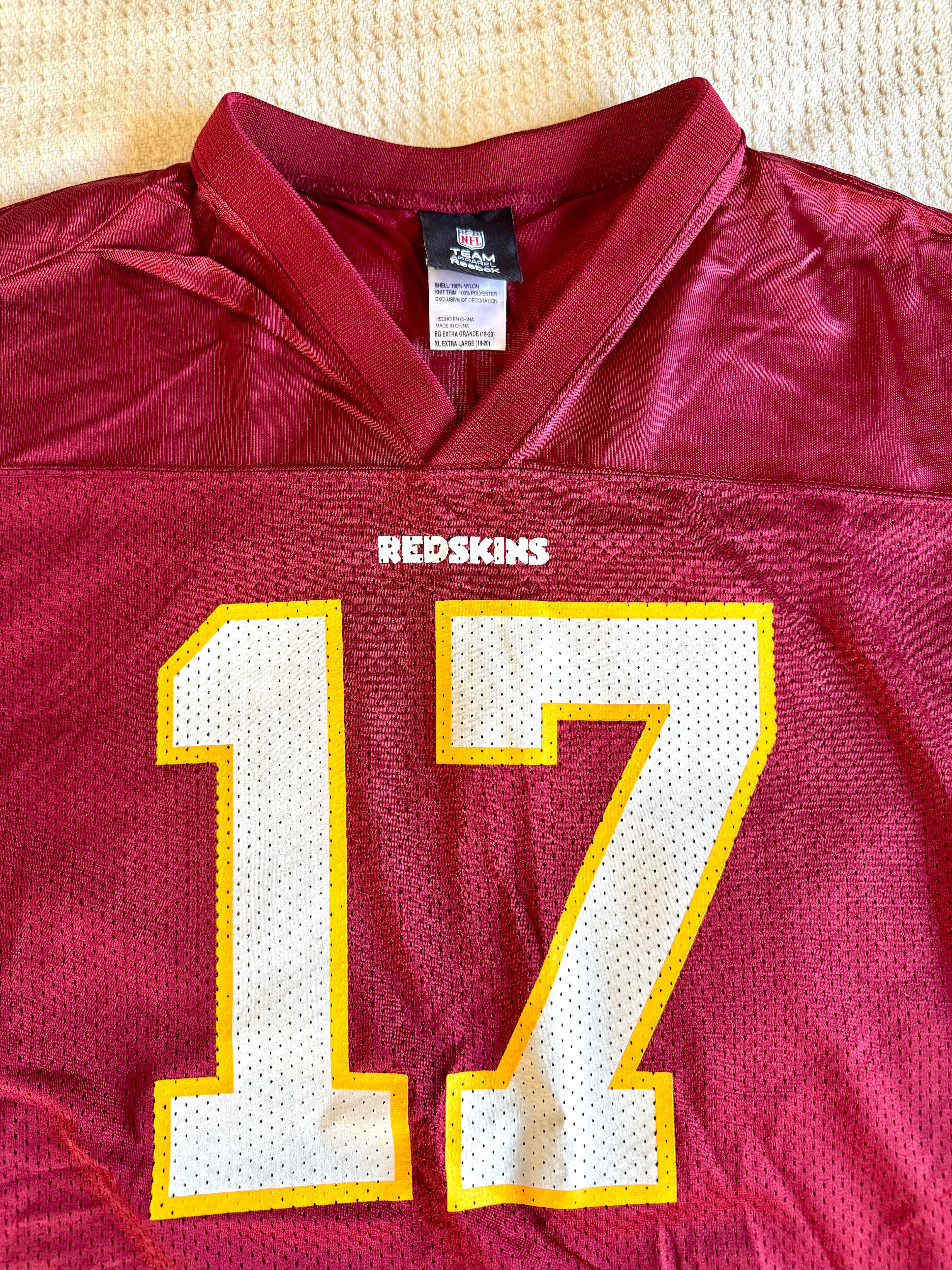 Reebok Washington Redskins Jason Campbell Jersey Style Shirt | XL Redskins Campbell Jersey