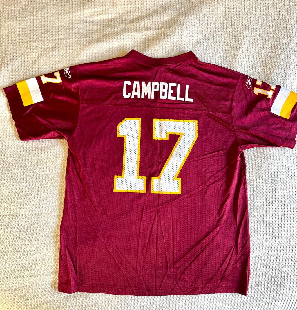 Reebok Washington Redskins Jason Campbell Jersey Style Shirt | XL Redskins Campbell Jersey