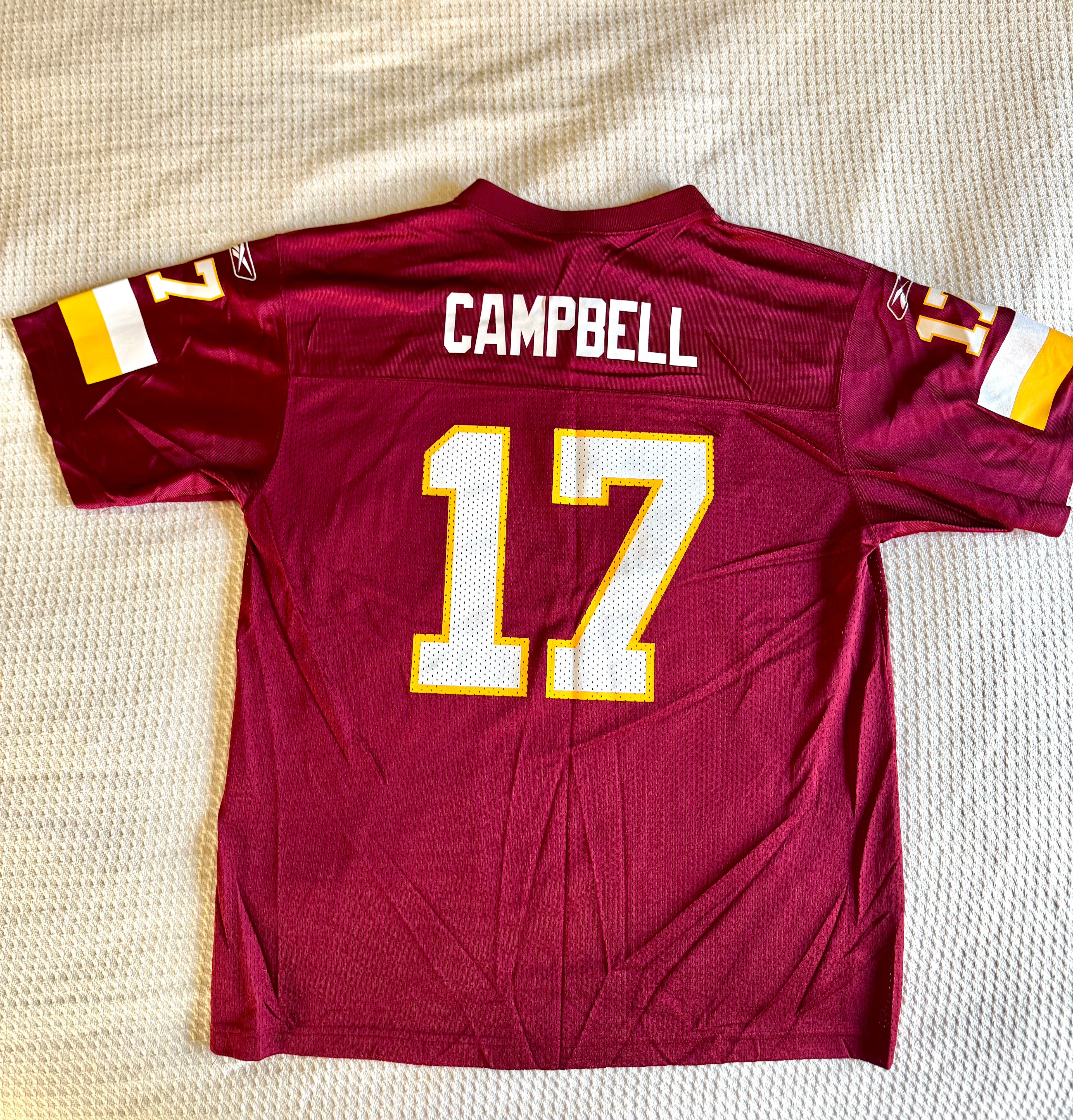 Reebok Washington Redskins Jason Campbell Jersey Style Shirt | XL Redskins Campbell Jersey