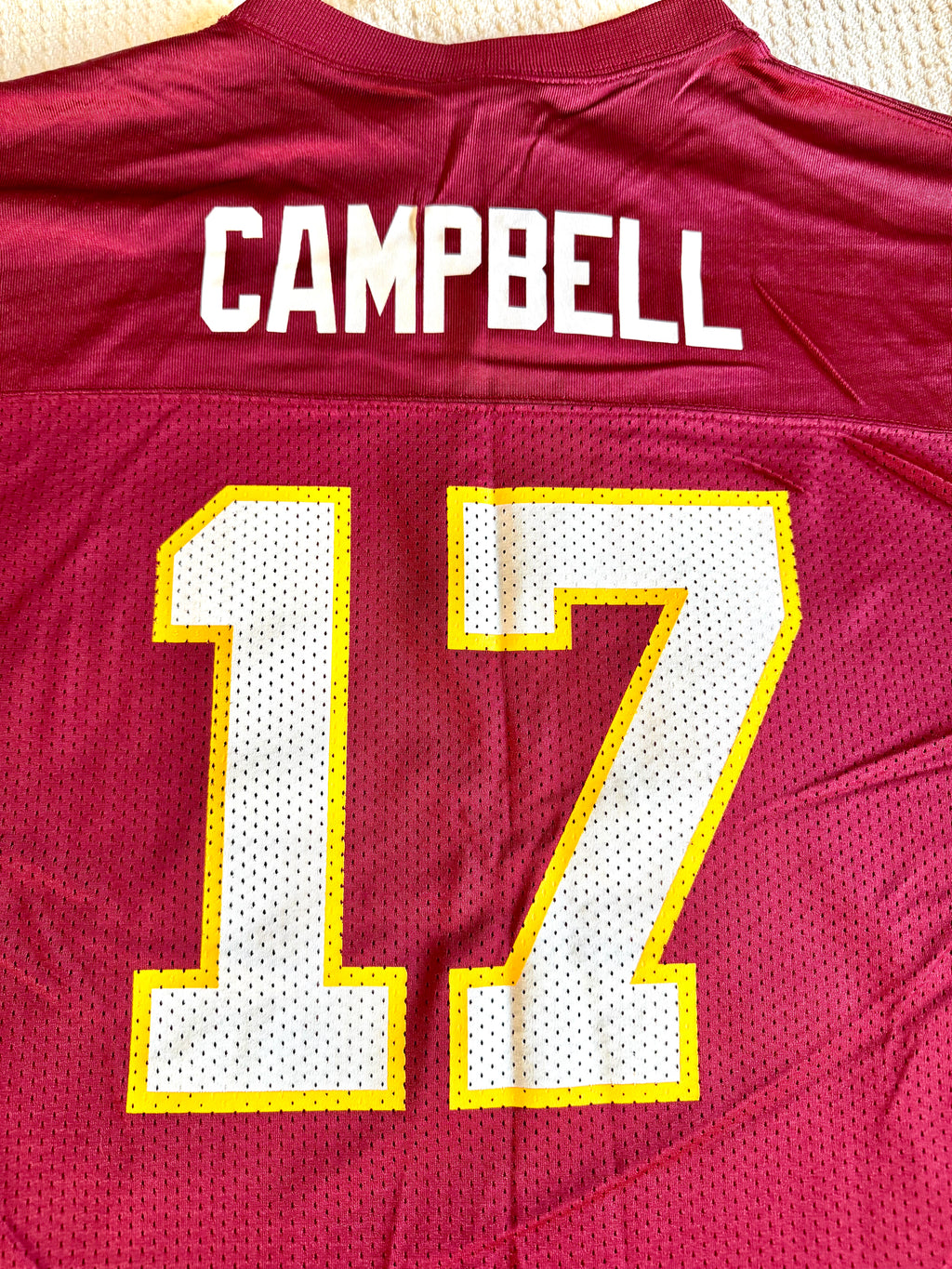 Reebok Washington Redskins Jason Campbell Jersey Style Shirt | XL Redskins Campbell Jersey