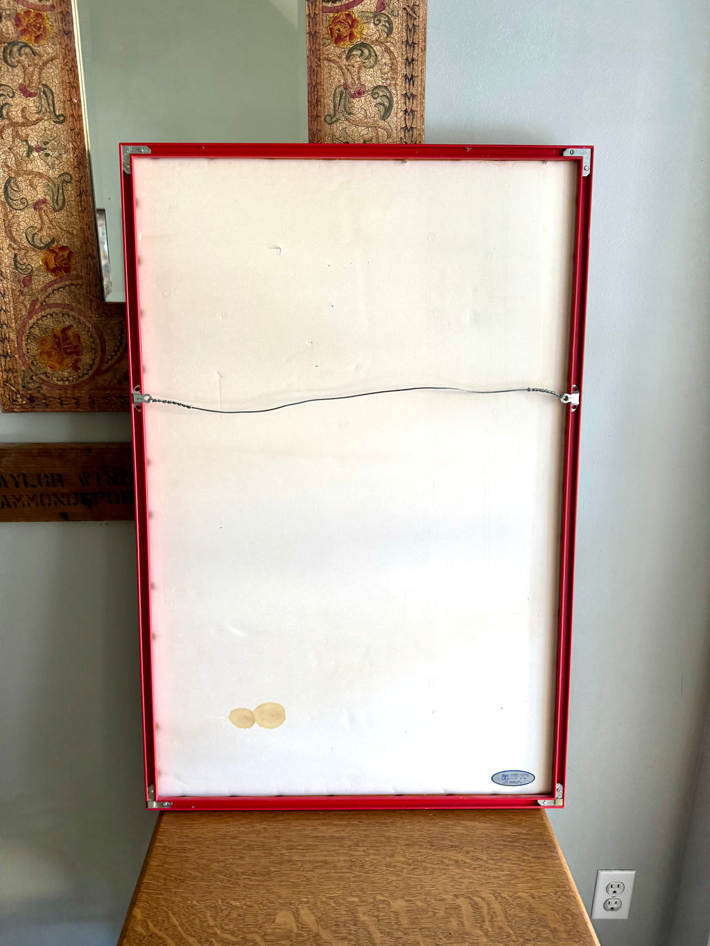 1990 Steven E. Leber Presents Moscow Circus Framed Poster | Glass Framed Moscow Circus Poster 35"x23"