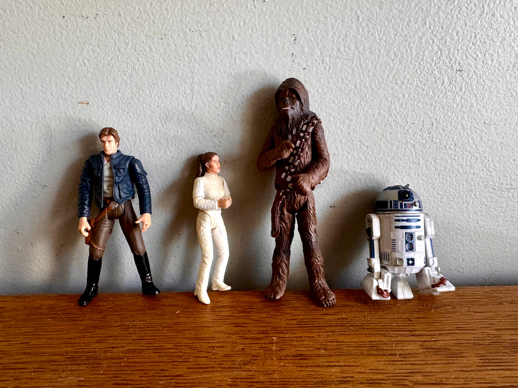 Vtg Hasbro Star Wars Action Figures (no weapons)