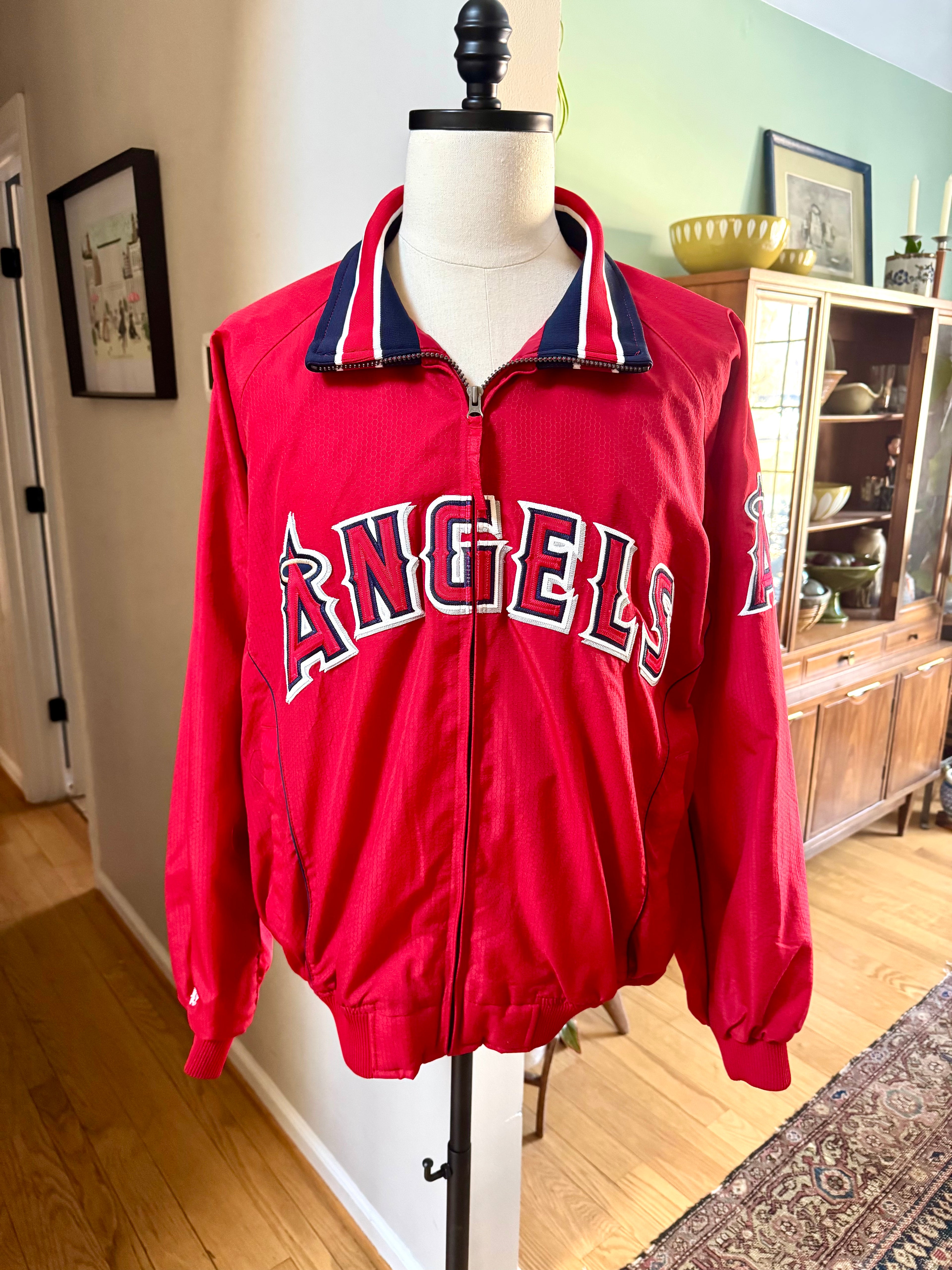 Vtg Majestic Anaheim Angels Baseball Jacket Size Men's XL | Majestic Authentic Collection Jacket