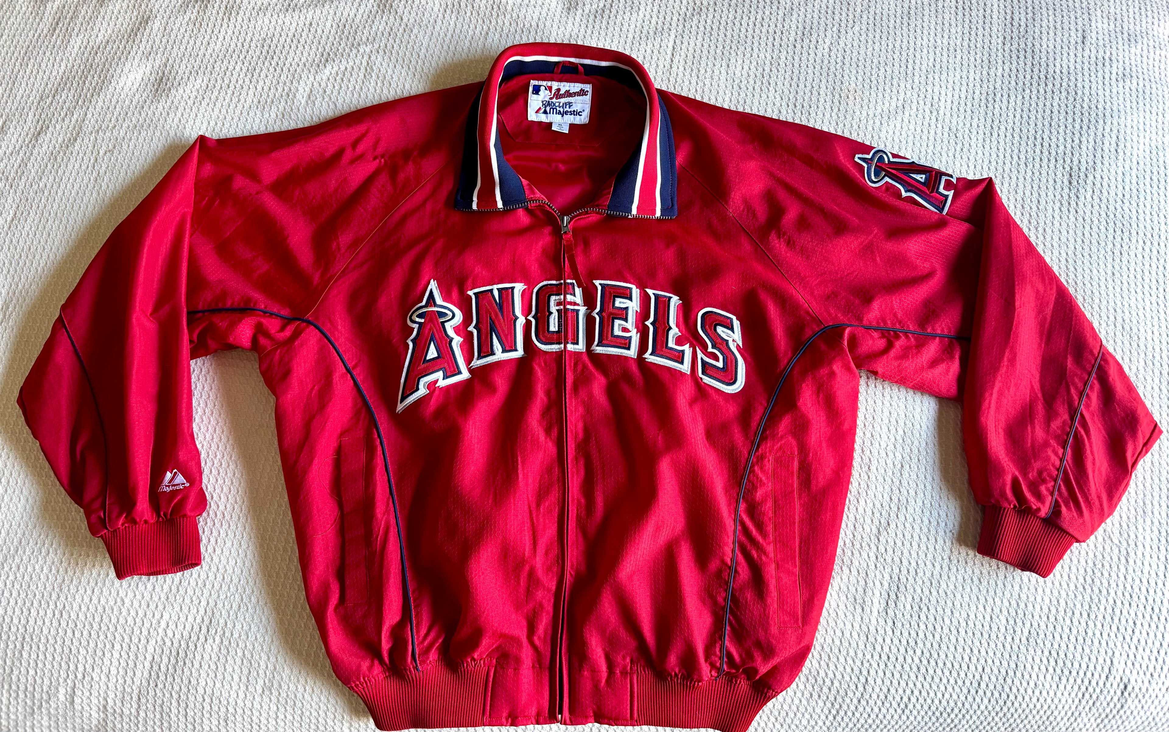 Vtg Majestic Anaheim Angels Baseball Jacket Size Men's XL | Majestic Authentic Collection Jacket