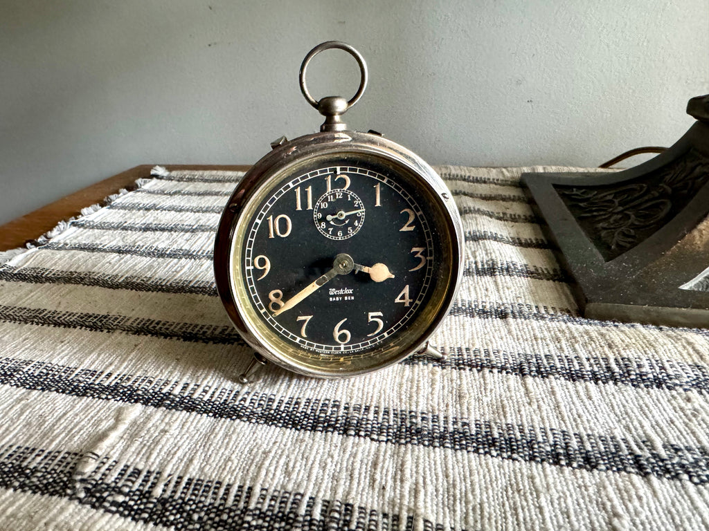 Antique 1919 Westclox Baby Ben Style 1 Luminous Alarm Clock