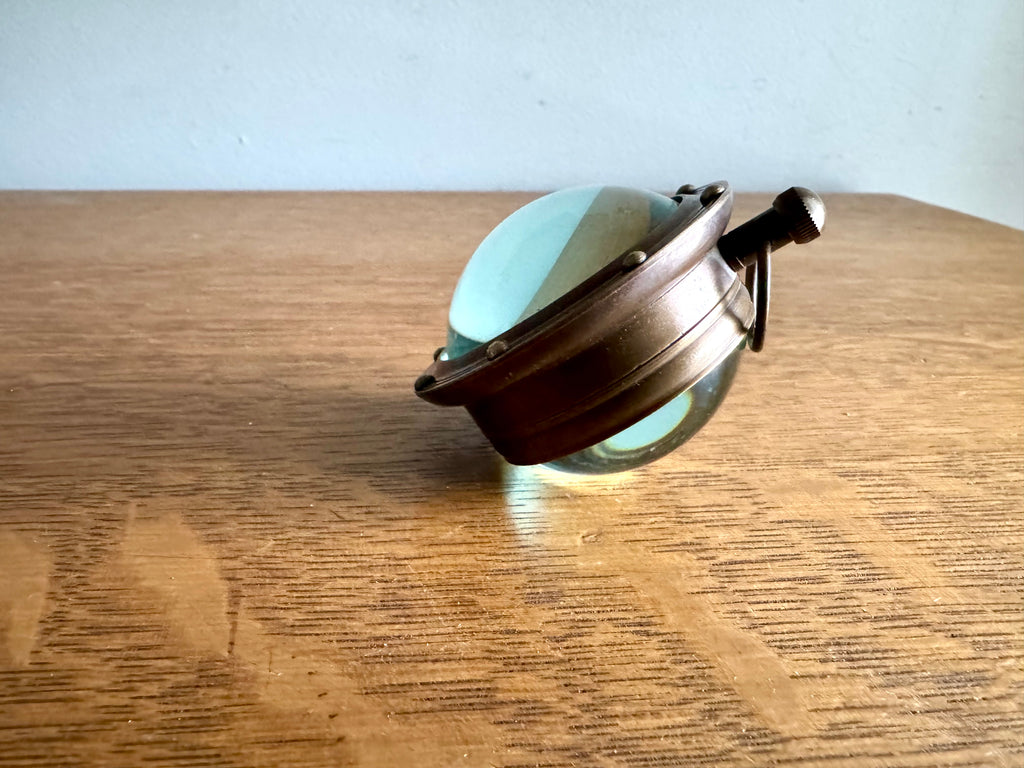 Porthole Eye of Time Bronze Desk Clock | Nautical Themed Bronze Desk Clock
