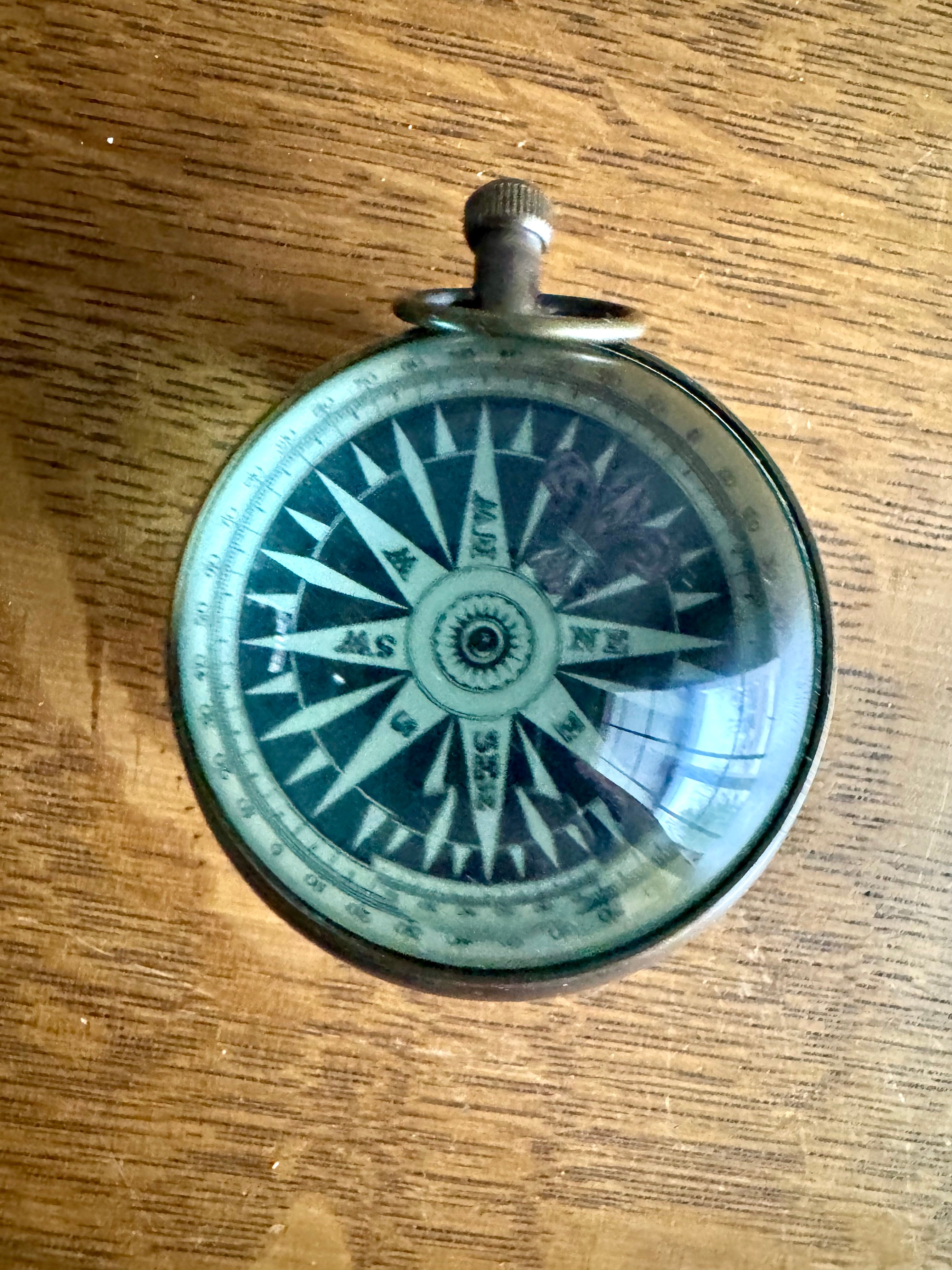 Porthole Eye of Time Bronze Desk Clock | Nautical Themed Bronze Desk Clock