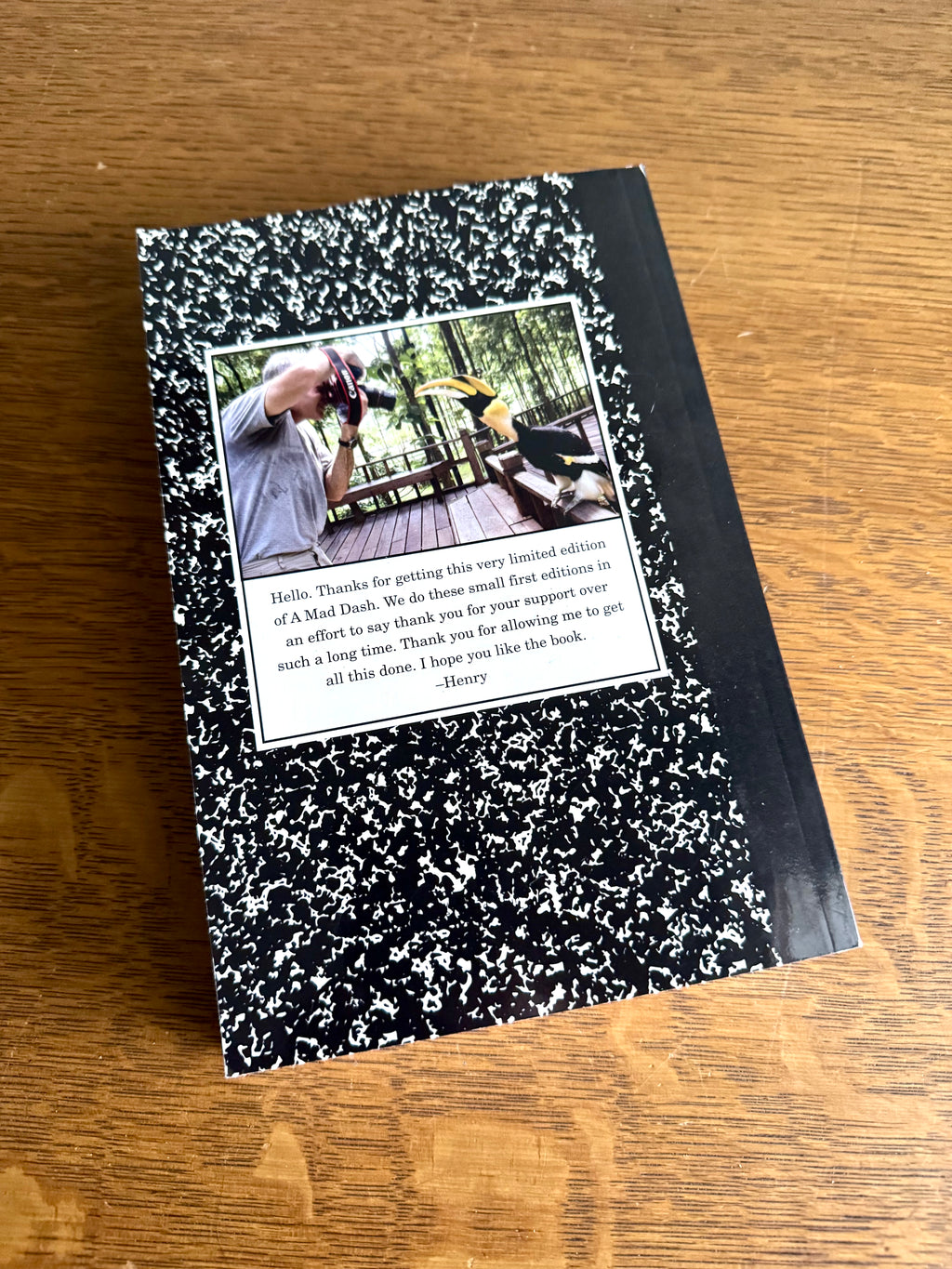 A Mad Dash by Henry Rollins (January 1, 2009) Paperback | Signed First Edition 0986/1500