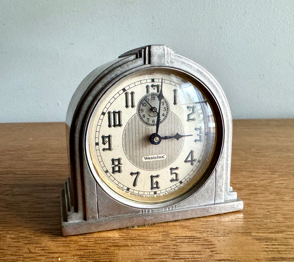 1930's Westclox La Salle Dura Clock | Art Deco Westclox 61d Clock