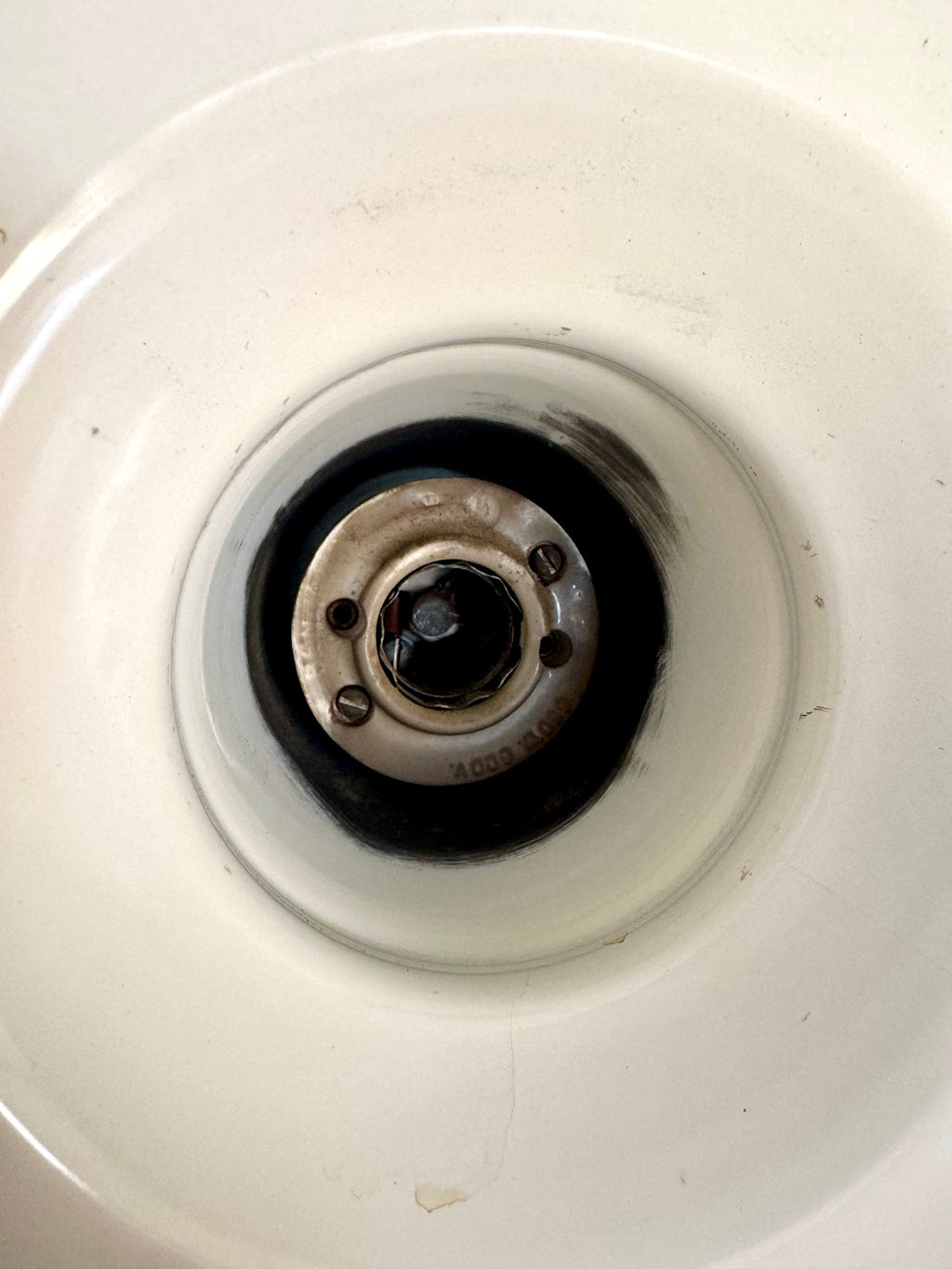 1930's Green Porcelain Distressed Industrial Pendant Lamp | 14" Benjamin Enamel Metal Shade Pendant Lamp