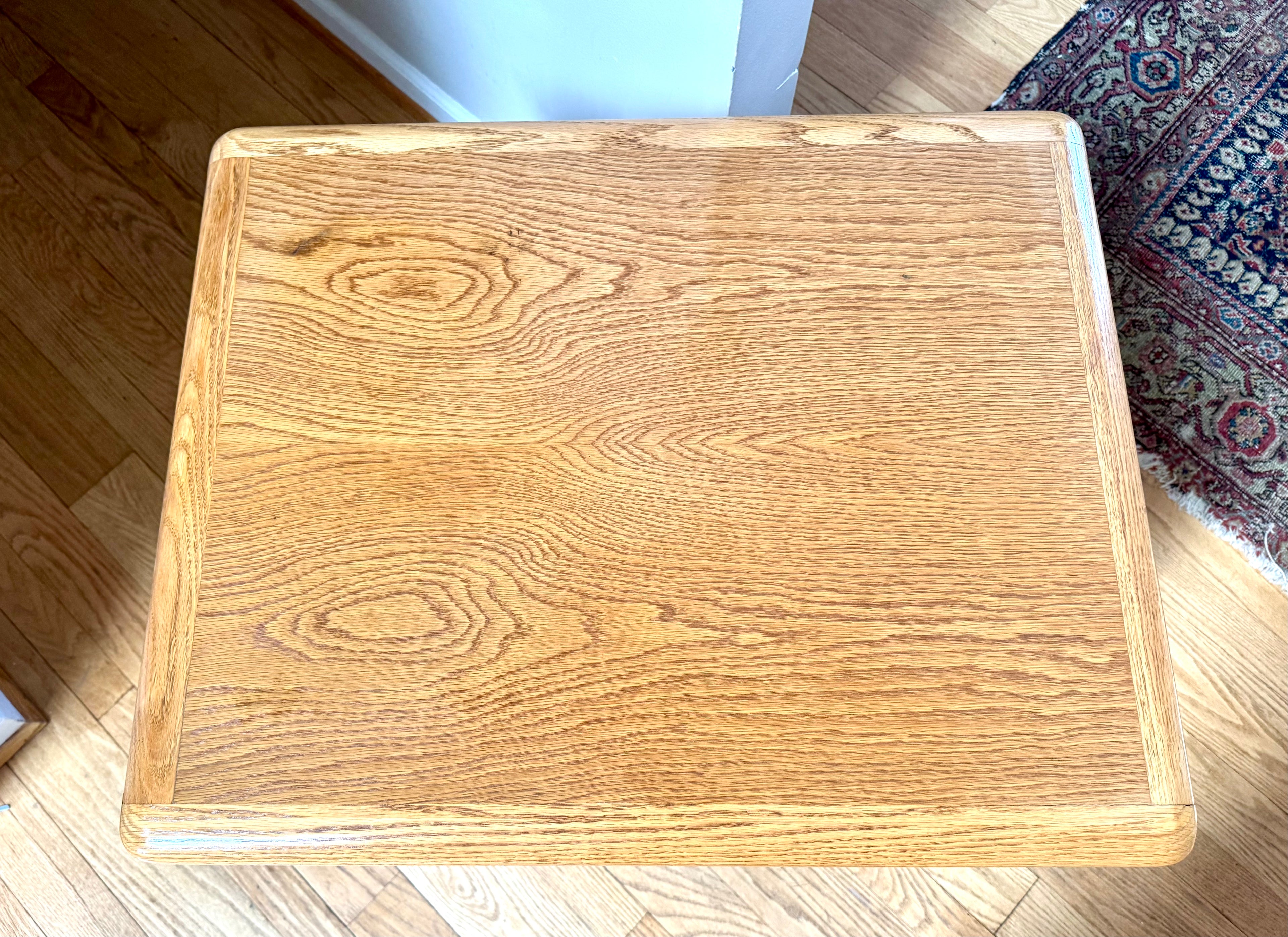 Vtg MCM LANE Altavista Walnut Finish Side End Table | Lane X Base End Table