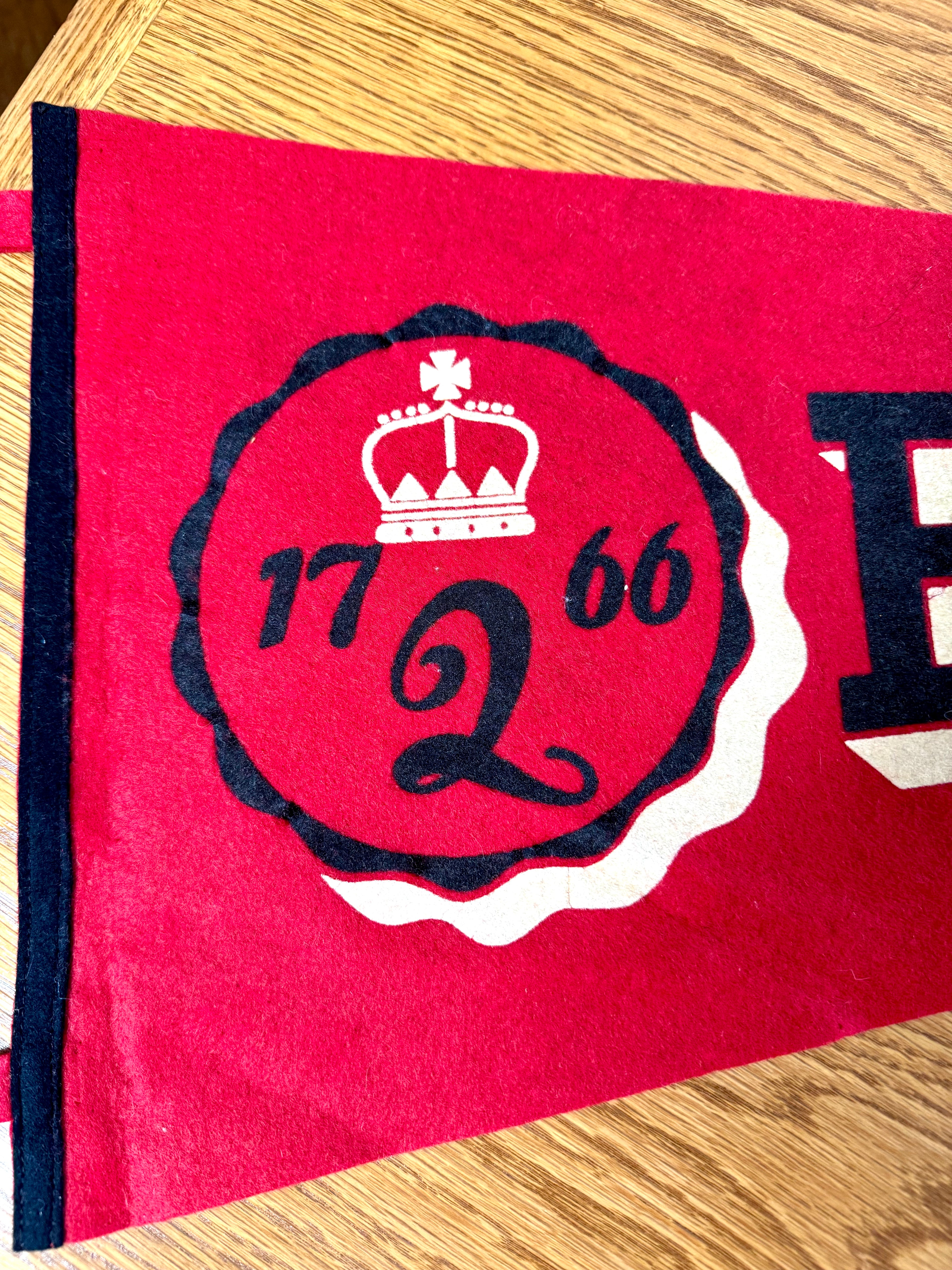 1950's Rutgers 30" Wool Felt Pennant By Chicago Pennant Company