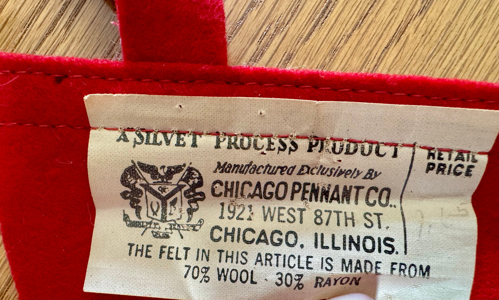1950's Rutgers 30" Wool Felt Pennant By Chicago Pennant Company
