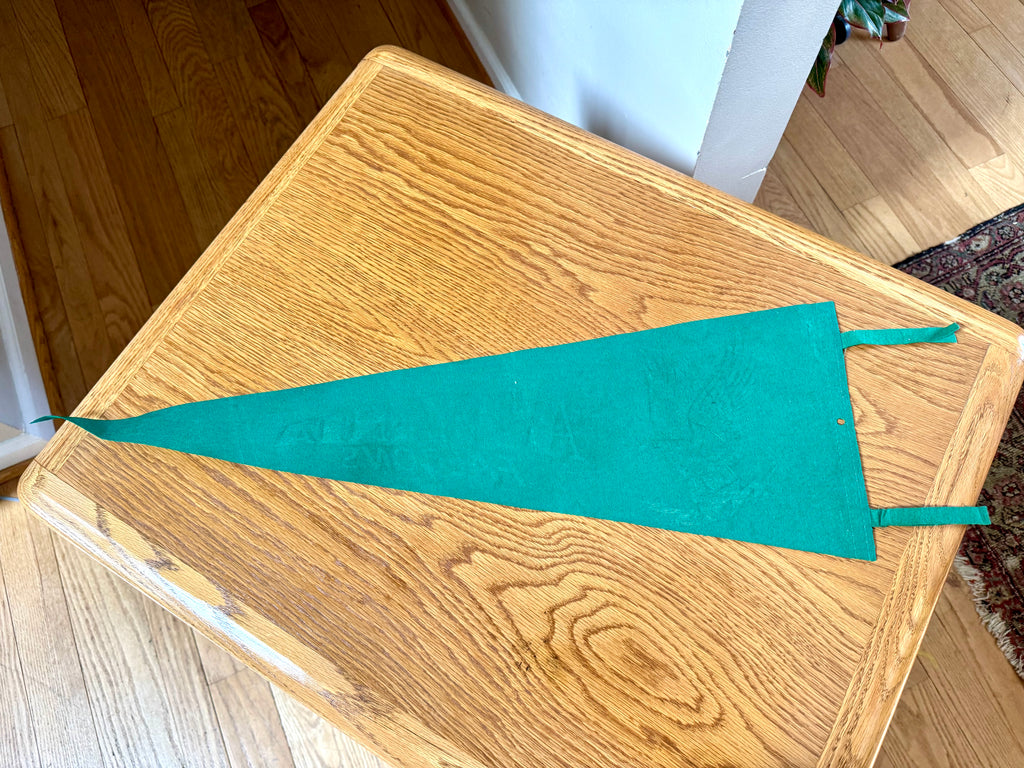 1960's Atlanta Falcons Felt Pennant | Very Rare Green Atlanta Falcons Pennant