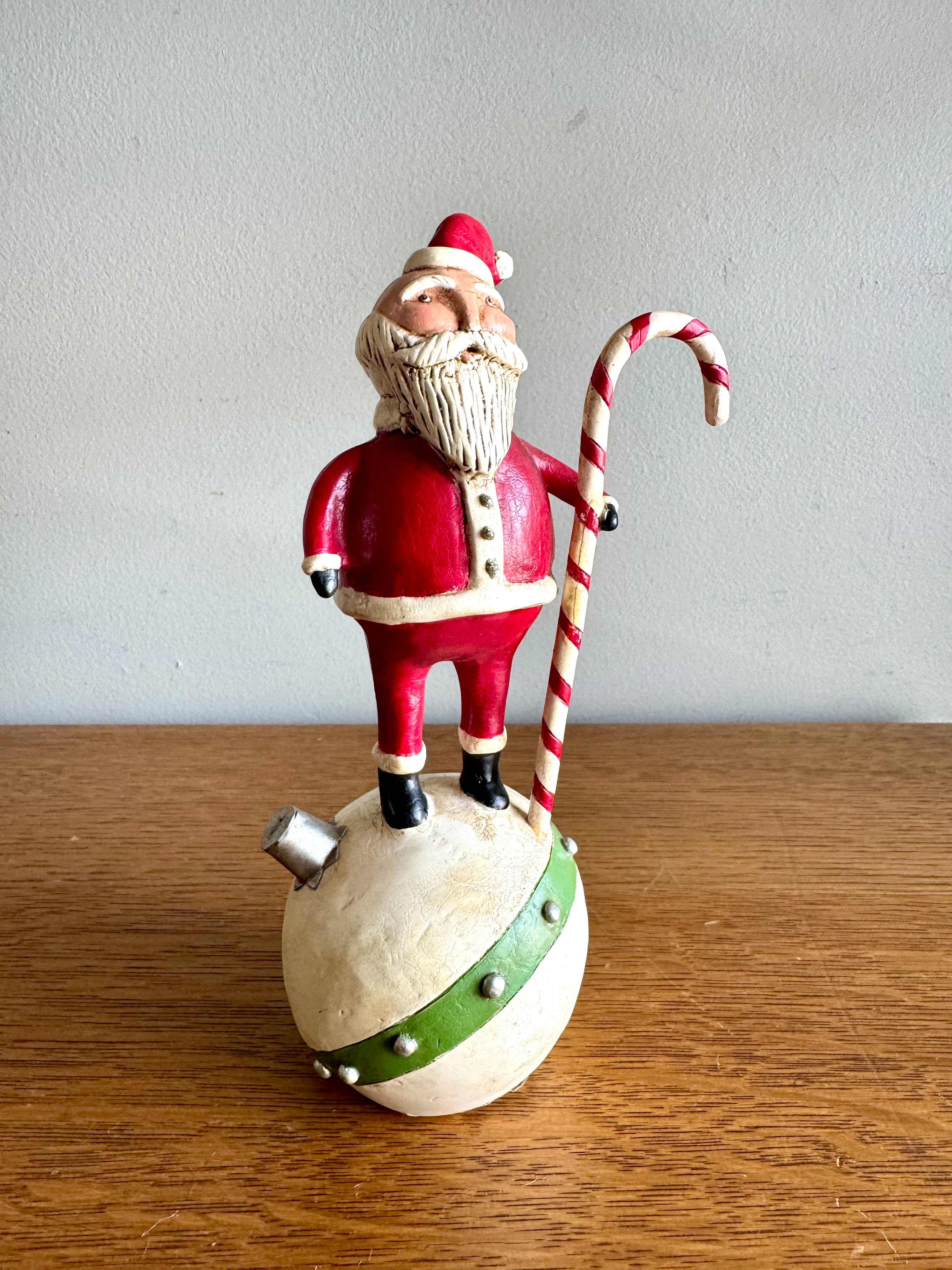 Demdaco Santa Figurine 7 1/2" By Elaine Thomas Merry Wishes