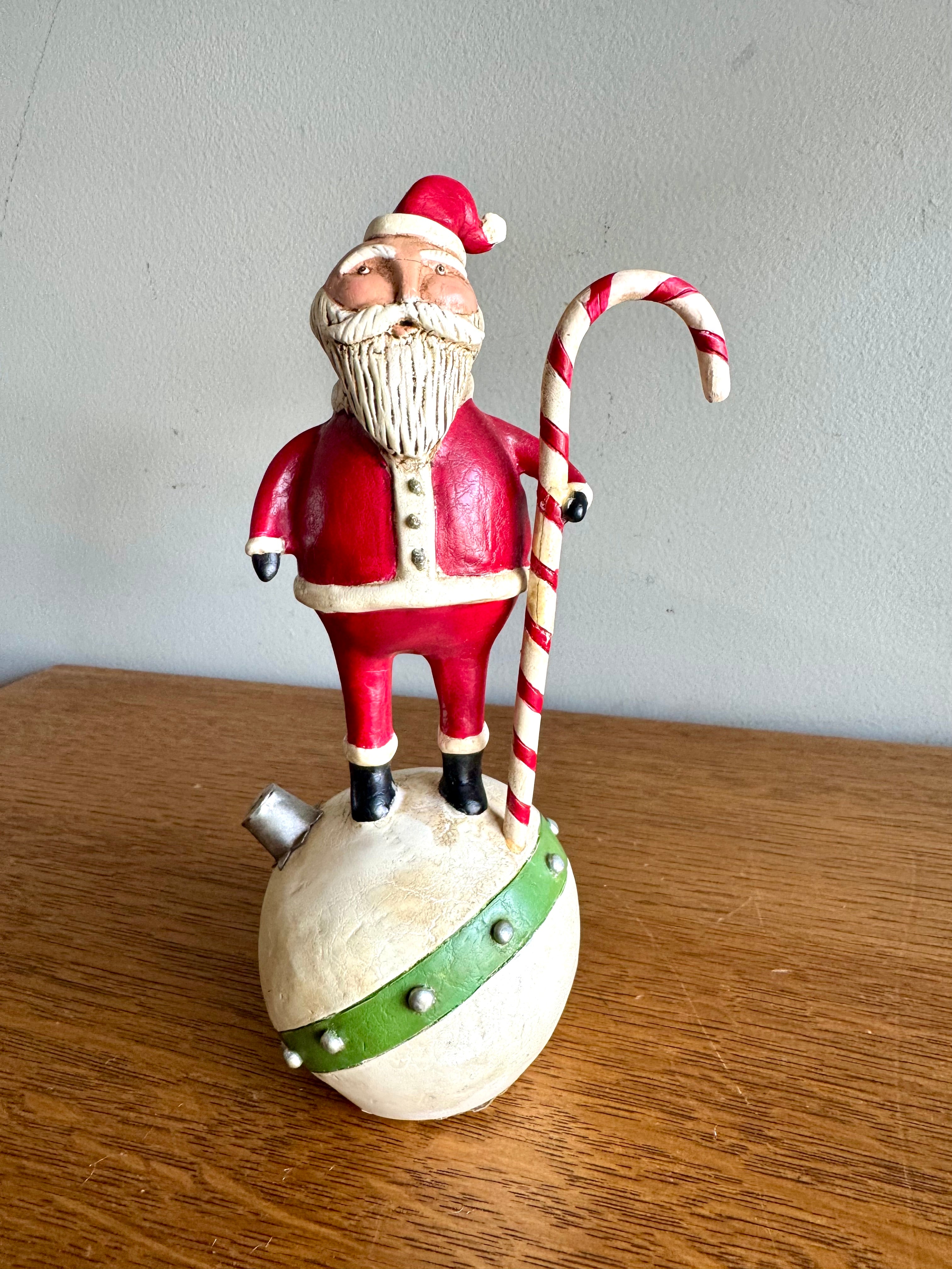 Demdaco Santa Figurine 7 1/2" By Elaine Thomas Merry Wishes