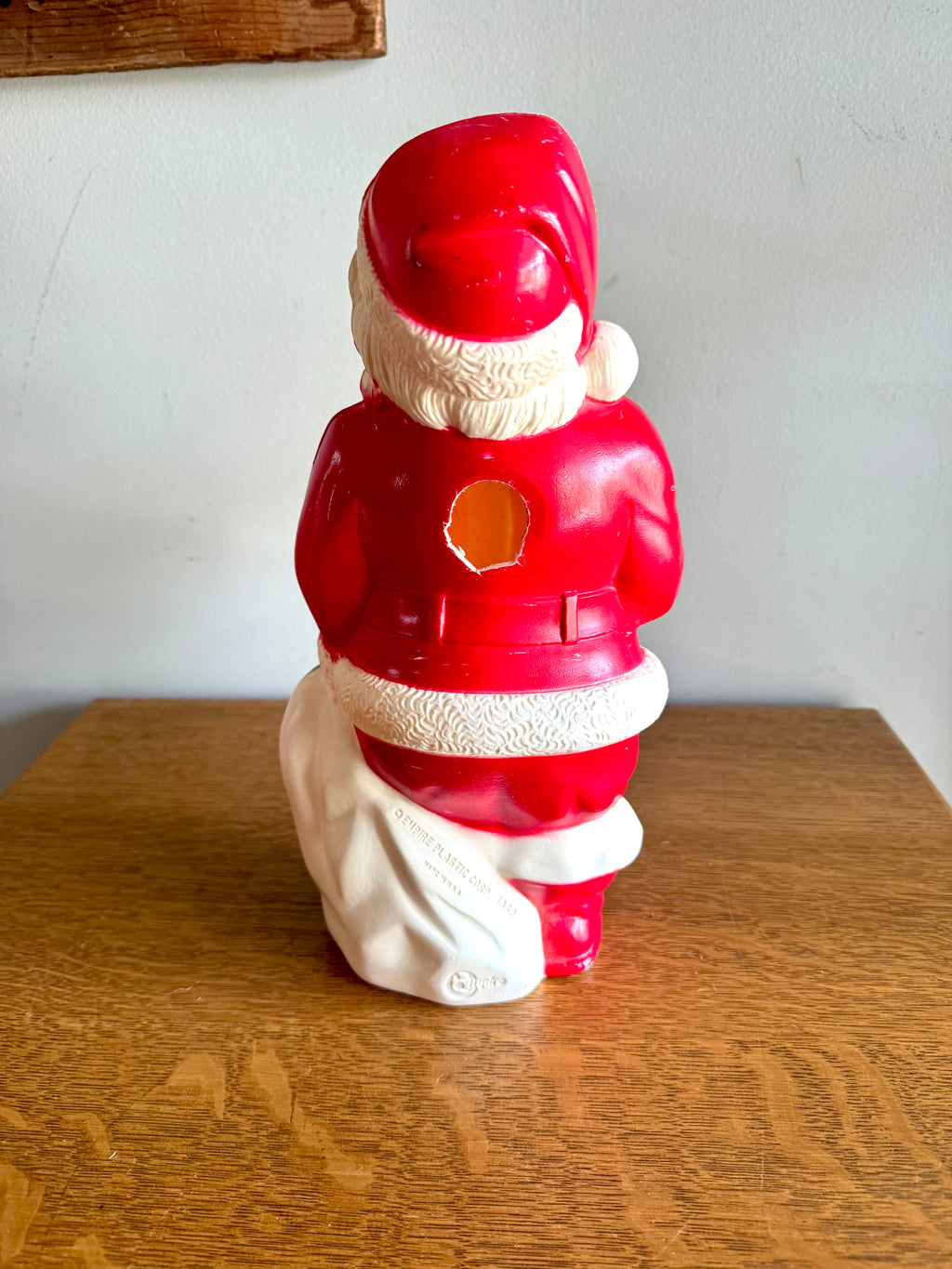 1968 Empire Plastic Corp Blow Mold Santa Claus | Santa 13" Blow Mold