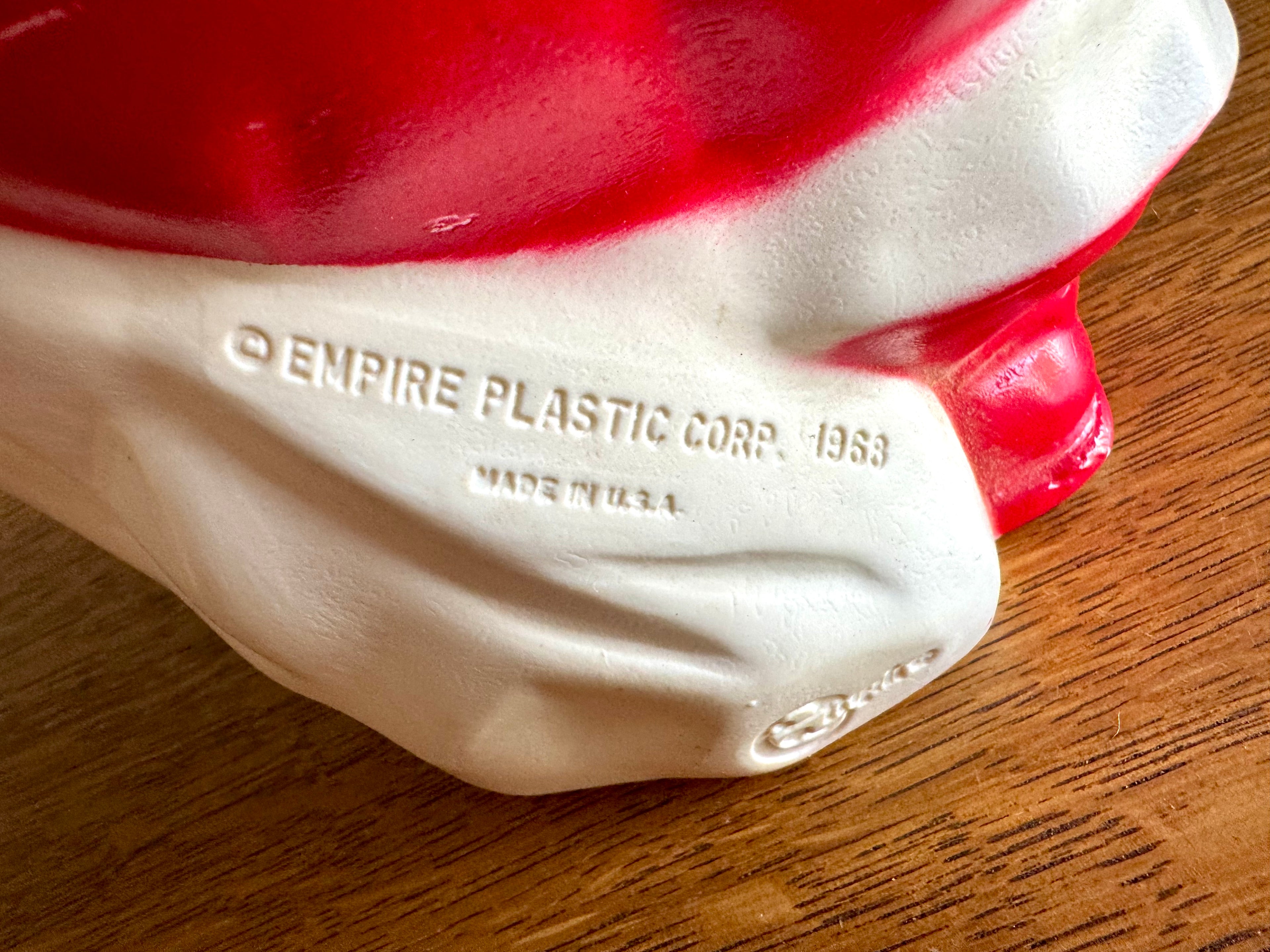 1968 Empire Plastic Corp Blow Mold Santa Claus | Santa 13" Blow Mold