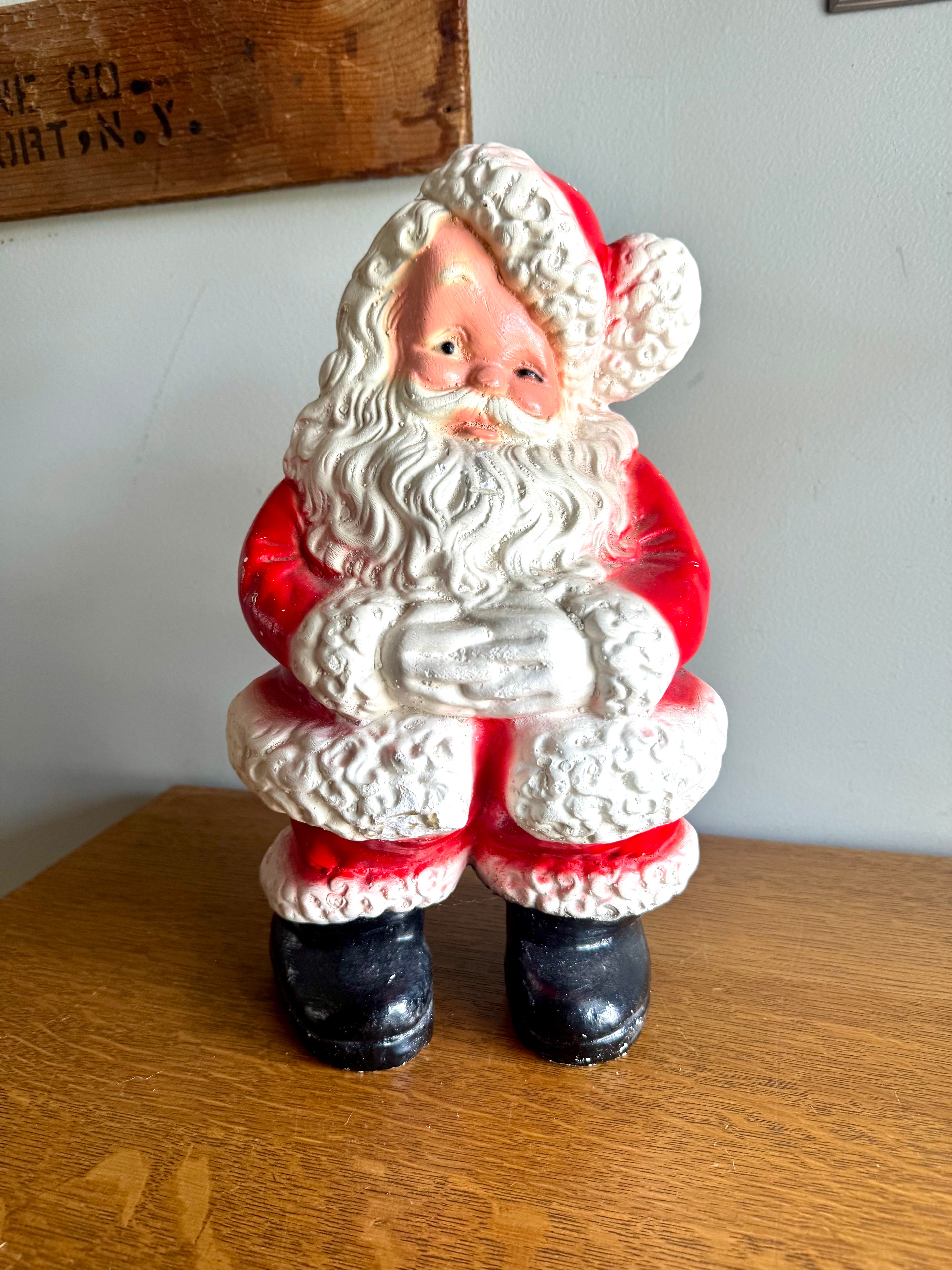 Vtg Ceramic Winking Santa Claus Bank | Ceramic Made In Mexico Santa Clause