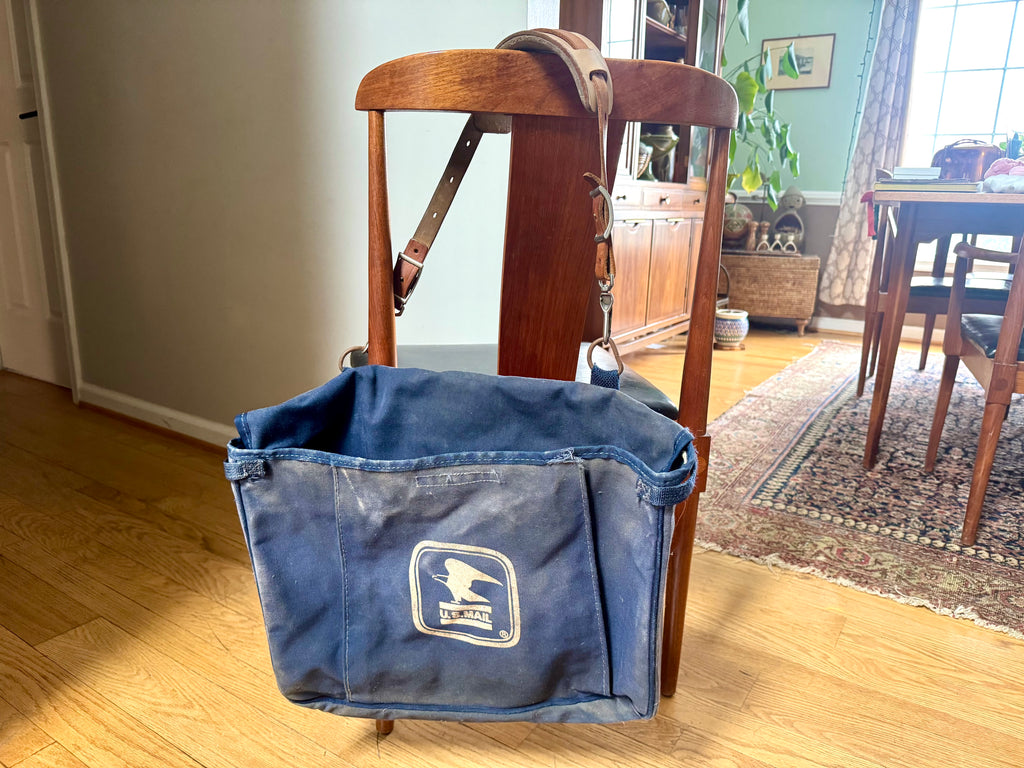 Vintage Distressed USPS US Mail Canvas Bag D1200-F