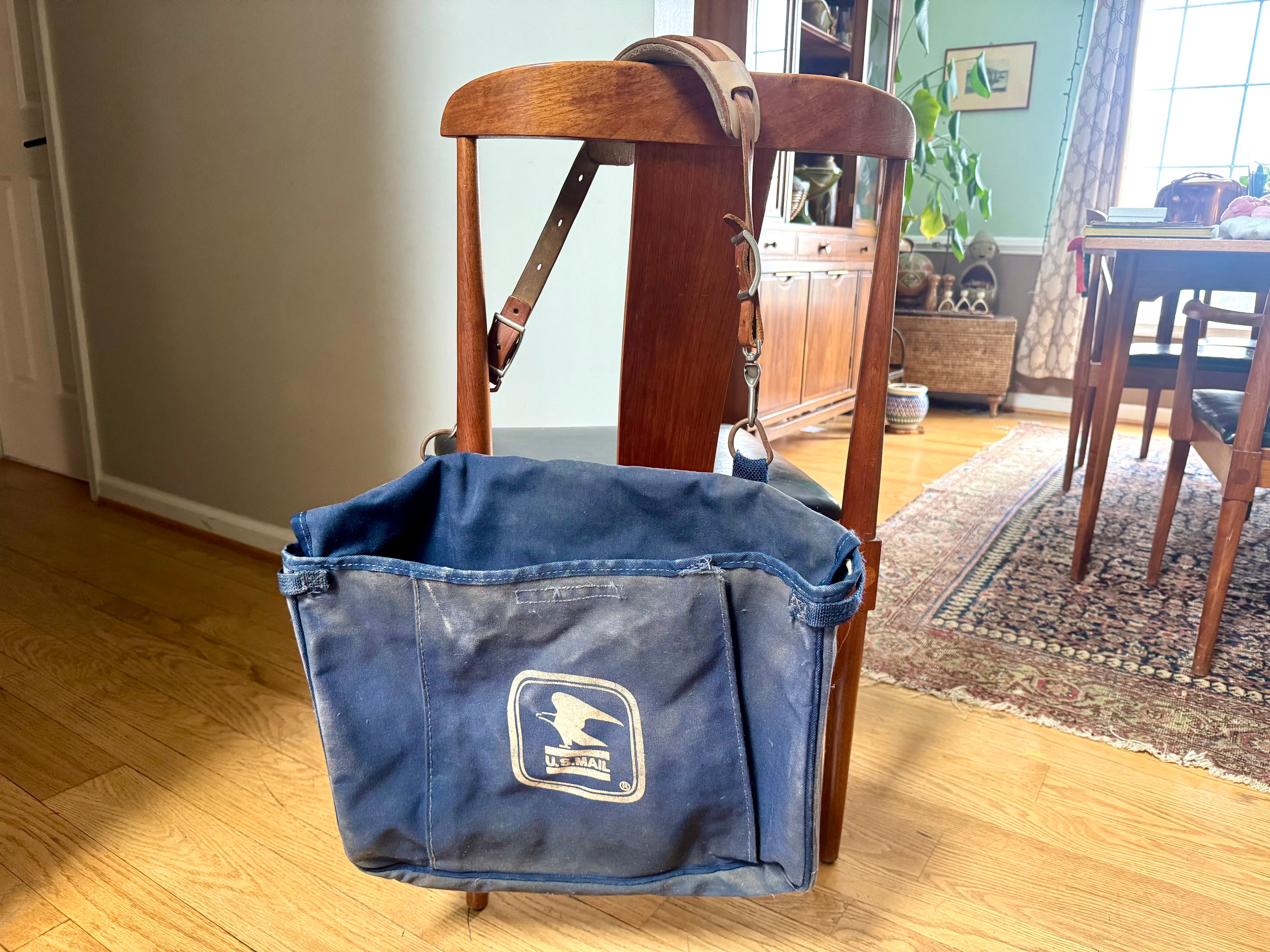 Vintage Distressed USPS US Mail Canvas Bag D1200-F