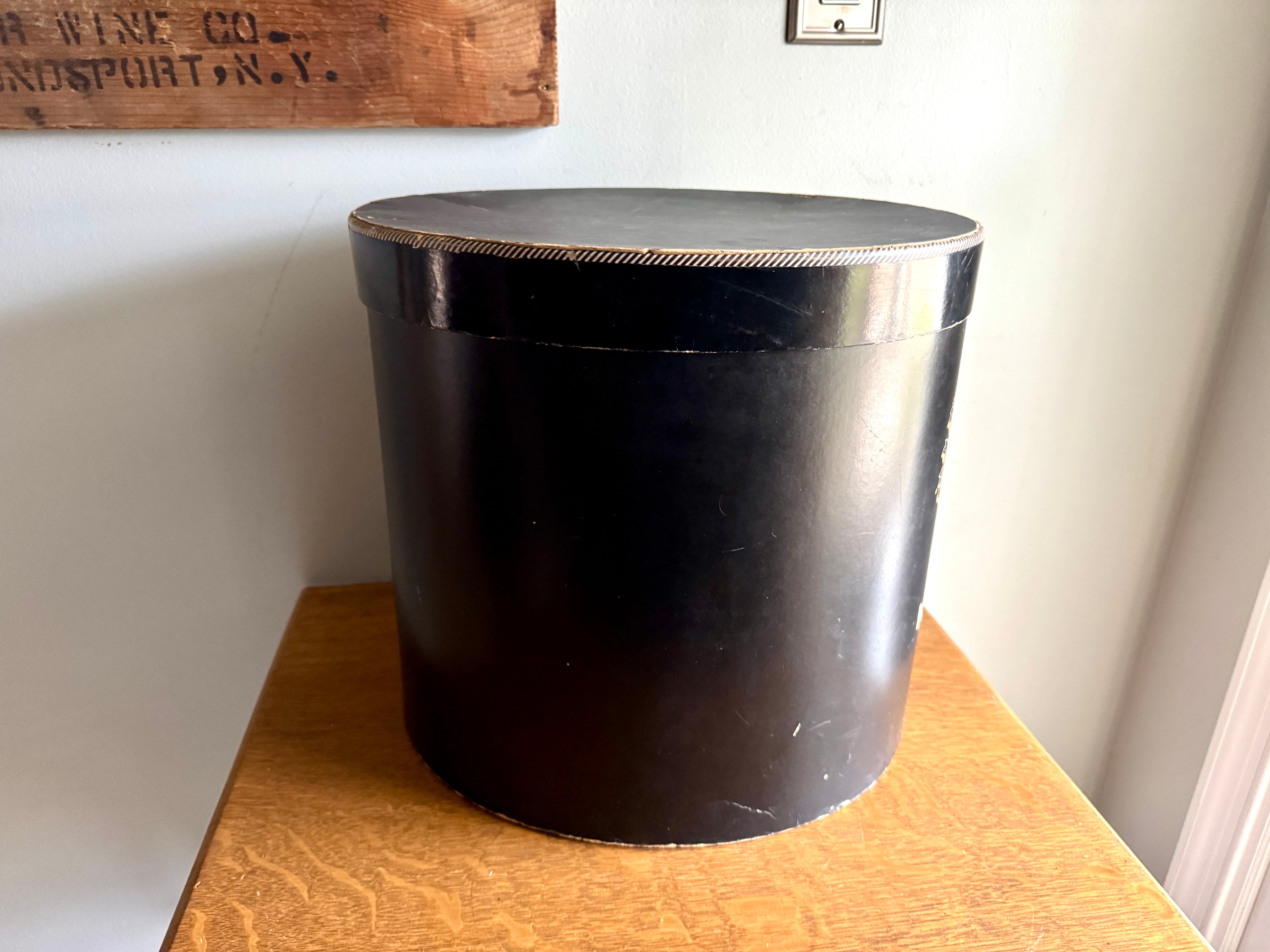 Early 1900's Mallory Large Hat Box | Mallory Hat Company Hat Box
