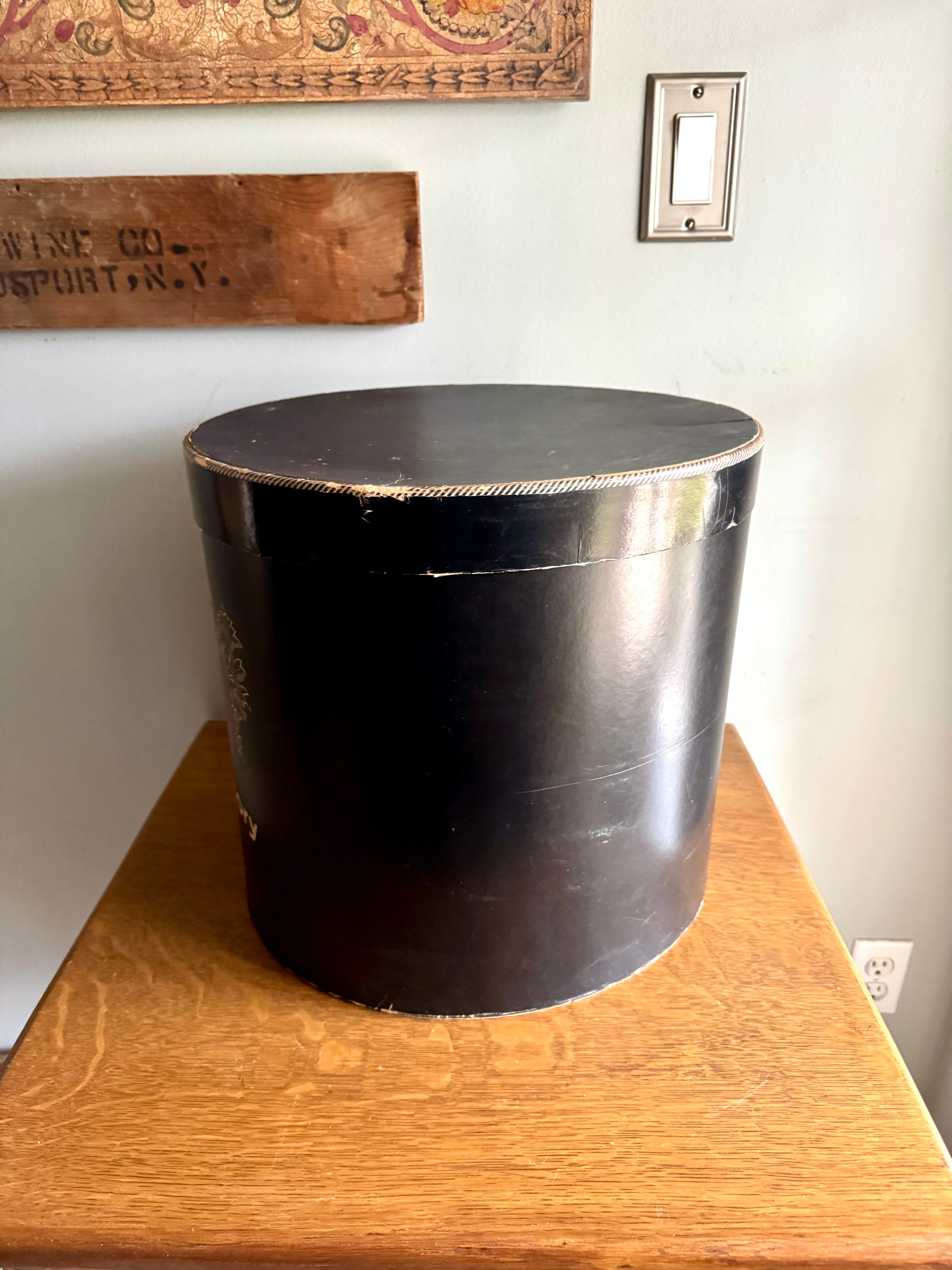 Early 1900's Mallory Large Hat Box | Mallory Hat Company Hat Box