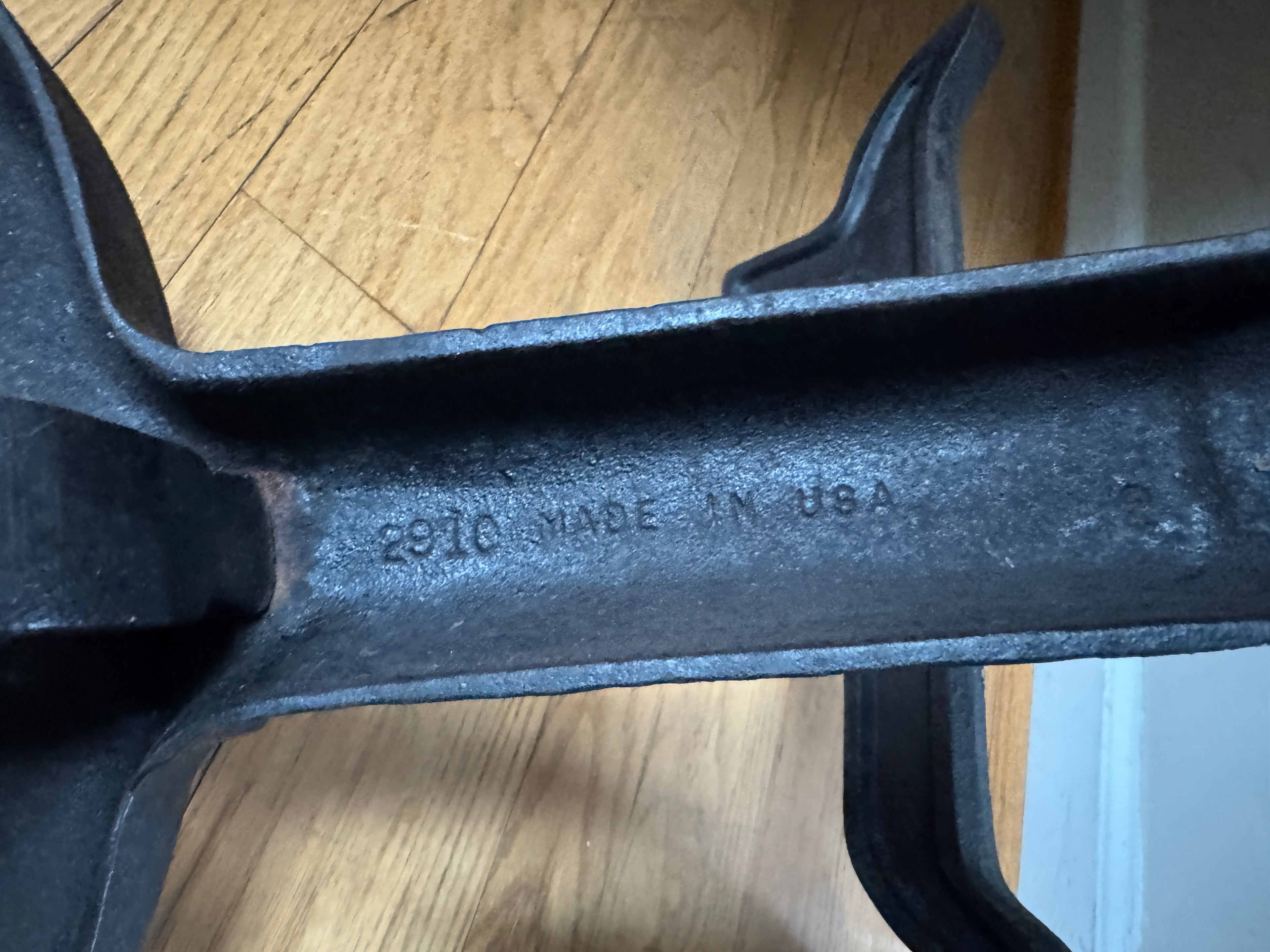 Antique Vestal Cast Iron Andirons | Rustic Black Metal Andirons
