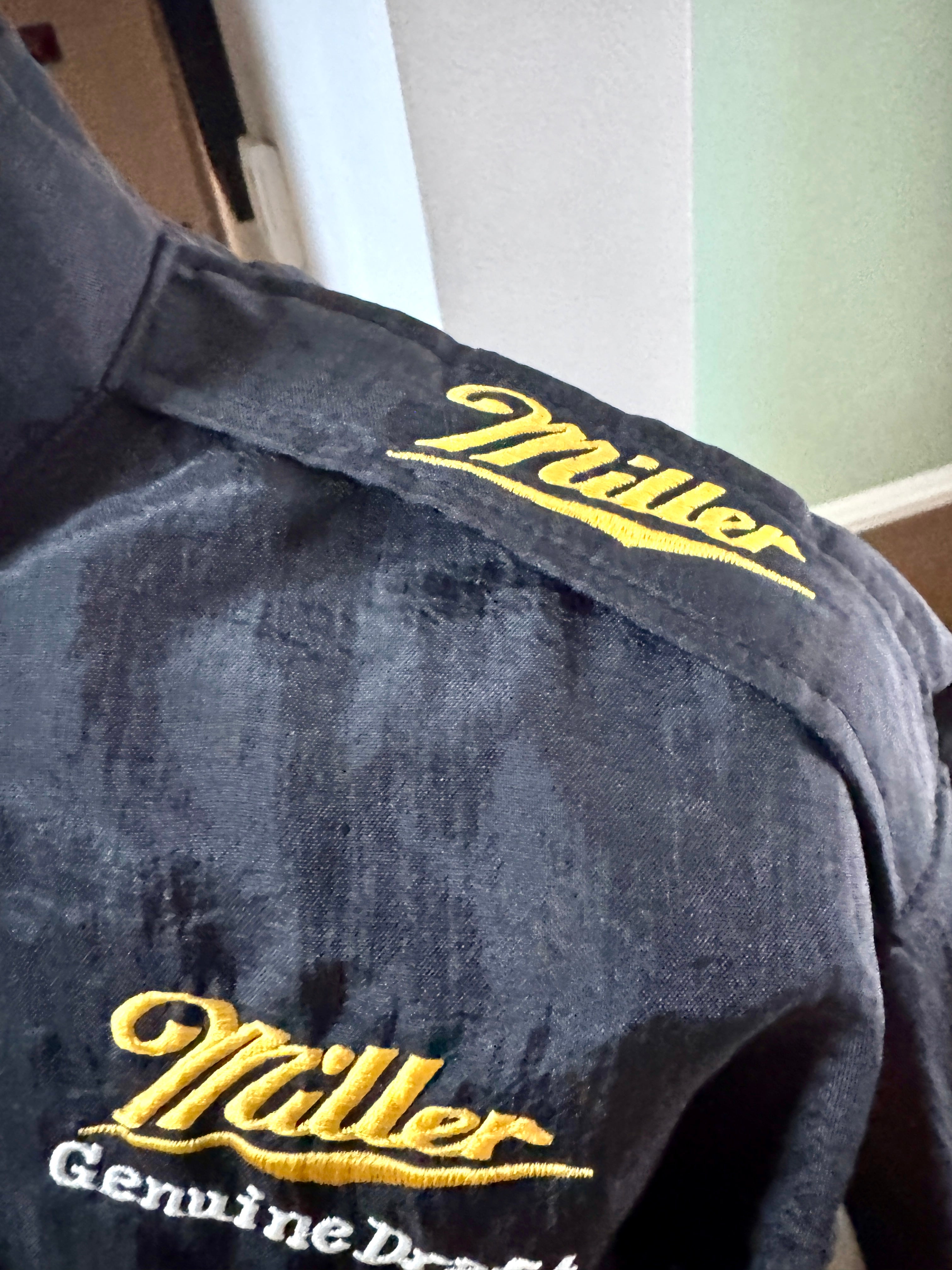 Vtg Rusty Wallace Jacket • 90s NASCAR Racing • Miller Genuine Draft Beer Racing Jacket (Large)