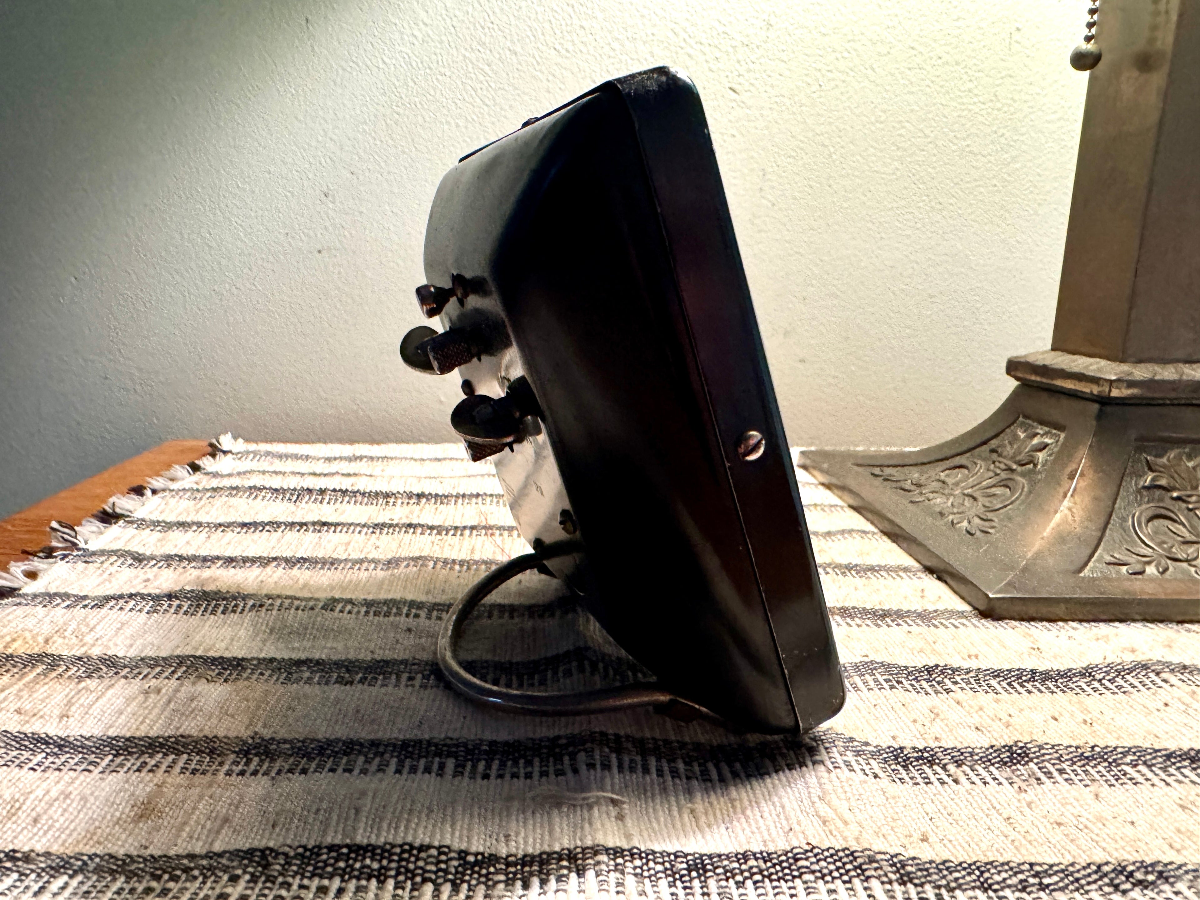 1940's Westclox Spur Wind-up Alarm Clock | Art Deco Westclox Alarm Clock